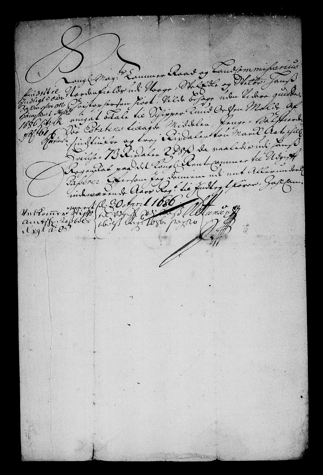 Rentekammeret inntil 1814, Reviderte regnskaper, Stiftamtstueregnskaper, Trondheim stiftamt og Nordland amt, AV/RA-EA-6044/R/Rg/L0086: Trondheim stiftamt og Nordland amt, 1685-1686