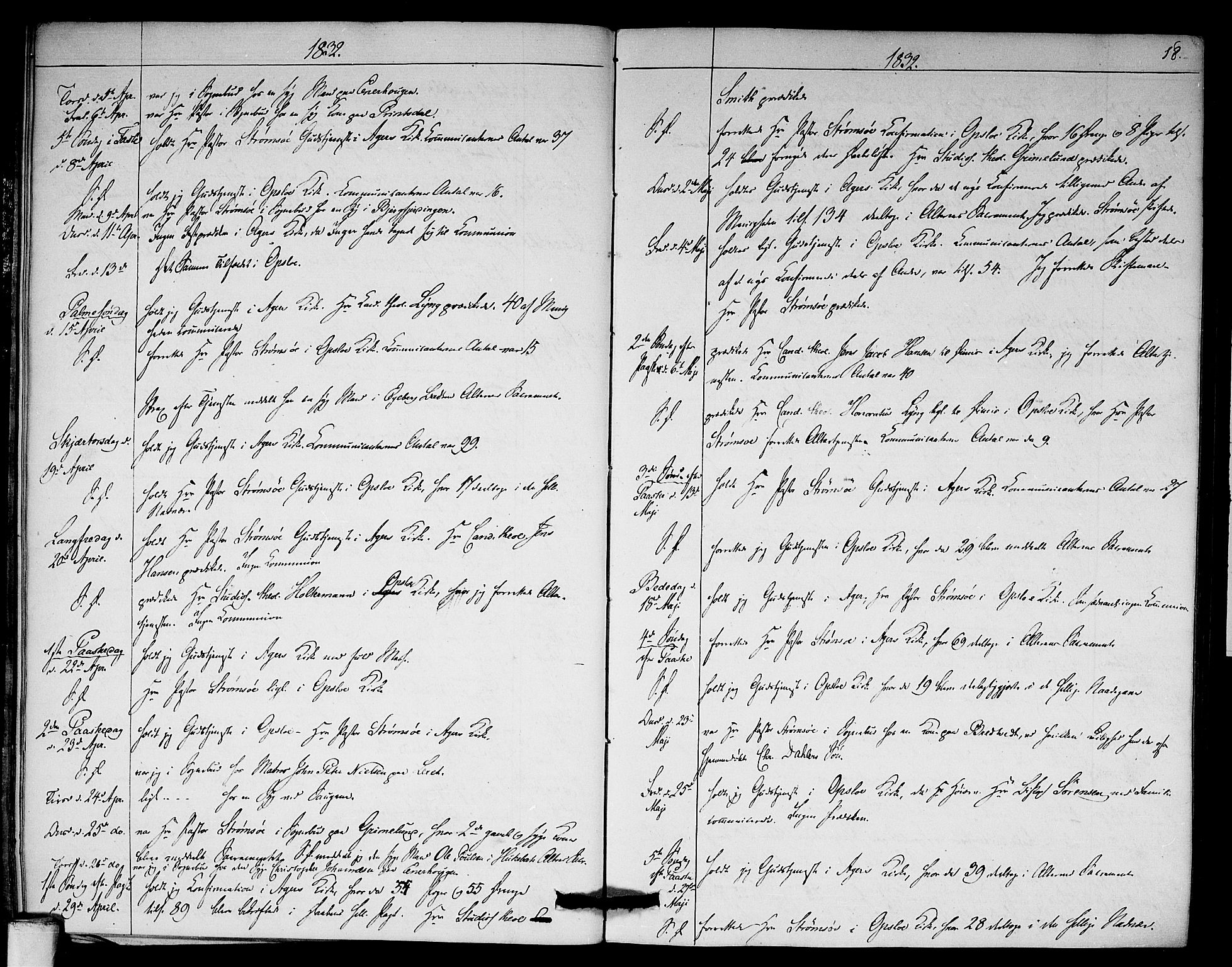 Aker prestekontor kirkebøker, AV/SAO-A-10861/F/L0018: Parish register (official) no. 18, 1829-1853, p. 18