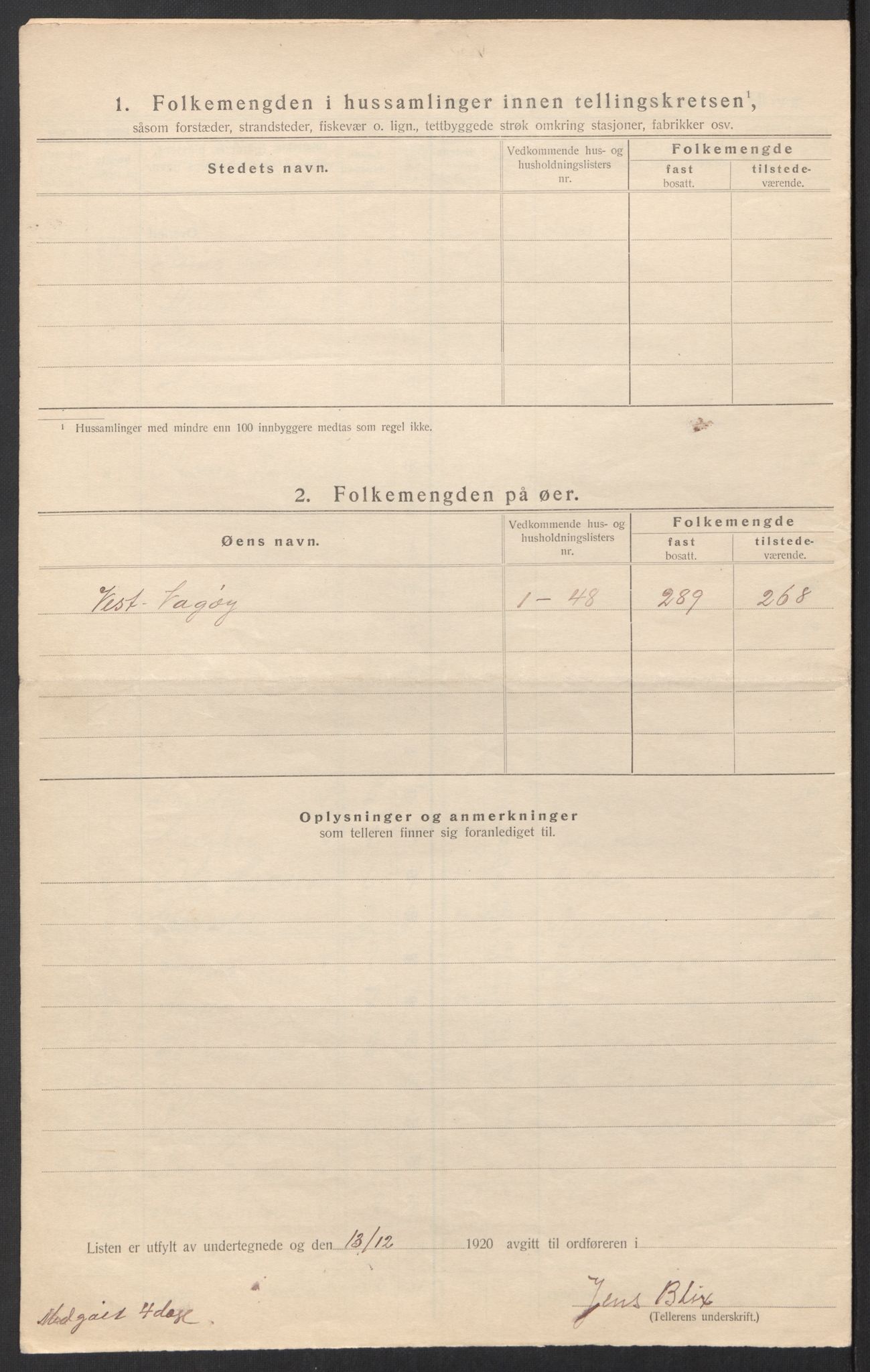 SAT, 1920 census for Hol, 1920, p. 17