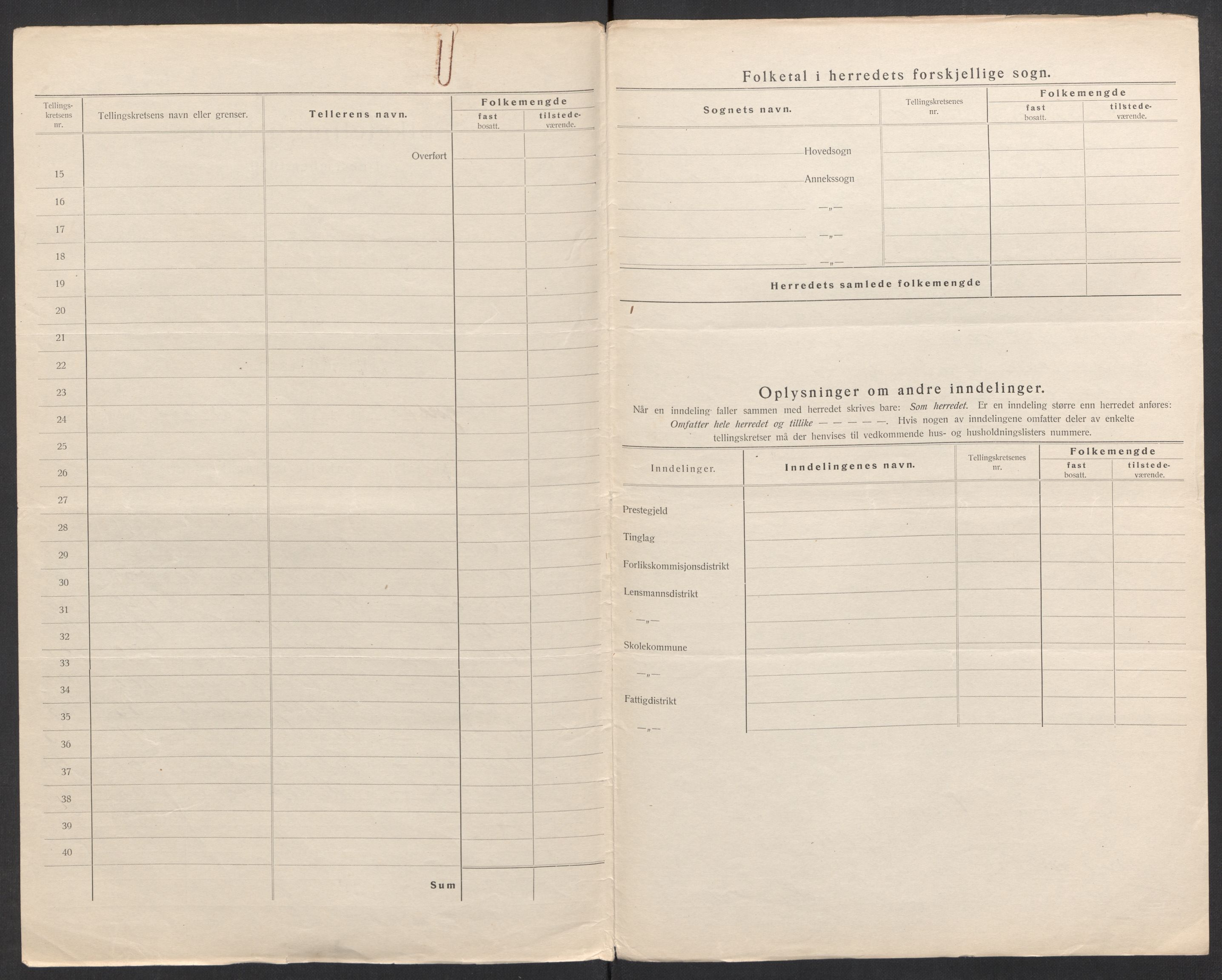 SAK, 1920 census for Vegusdal, 1920, p. 9