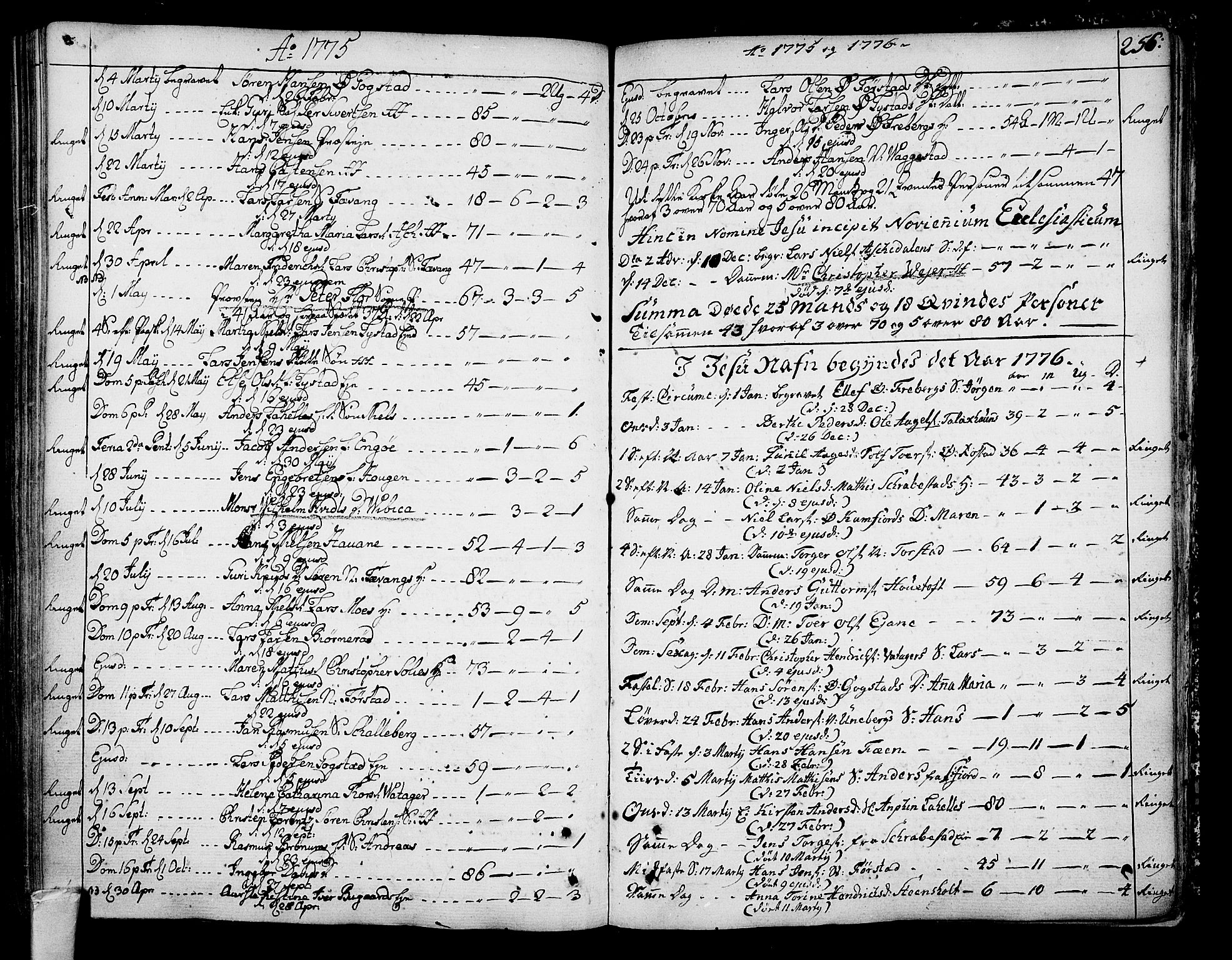 Sandar kirkebøker, SAKO/A-243/F/Fa/L0002: Parish register (official) no. 2, 1733-1788, p. 256
