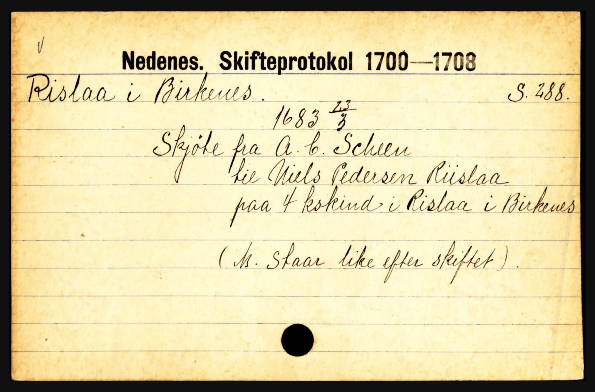 Nedenes sorenskriveri før 1824, AV/SAK-1221-0007/H, p. 23899