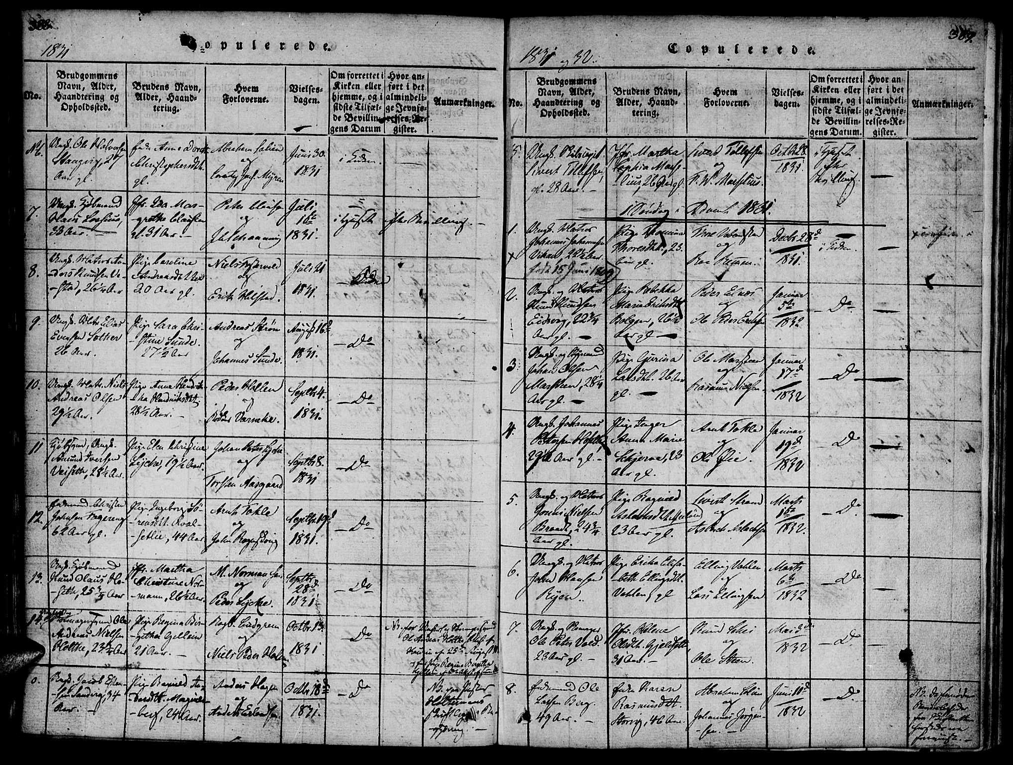 Ministerialprotokoller, klokkerbøker og fødselsregistre - Møre og Romsdal, SAT/A-1454/572/L0842: Parish register (official) no. 572A05, 1819-1832, p. 388-389