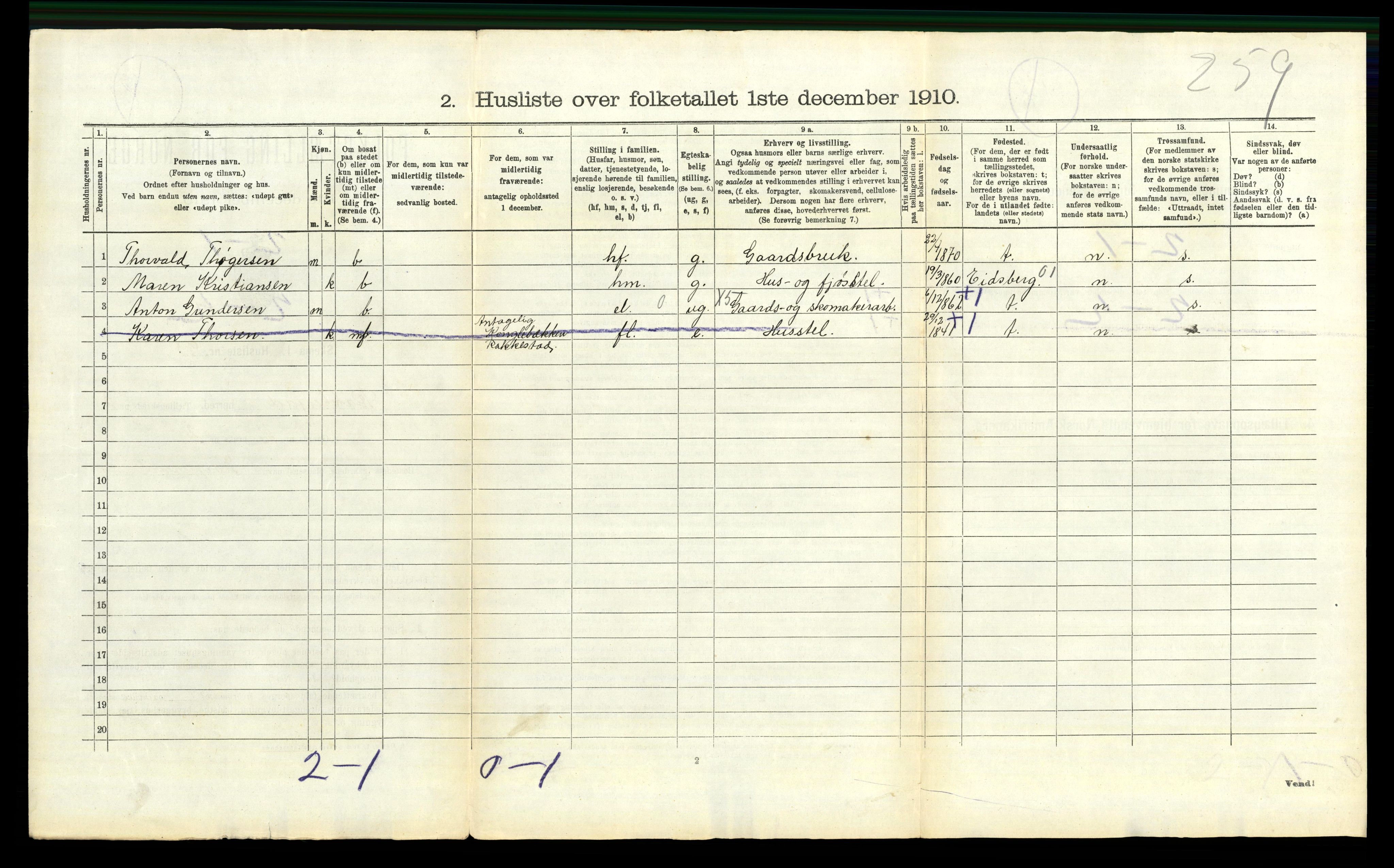 RA, 1910 census for Rakkestad, 1910, p. 738