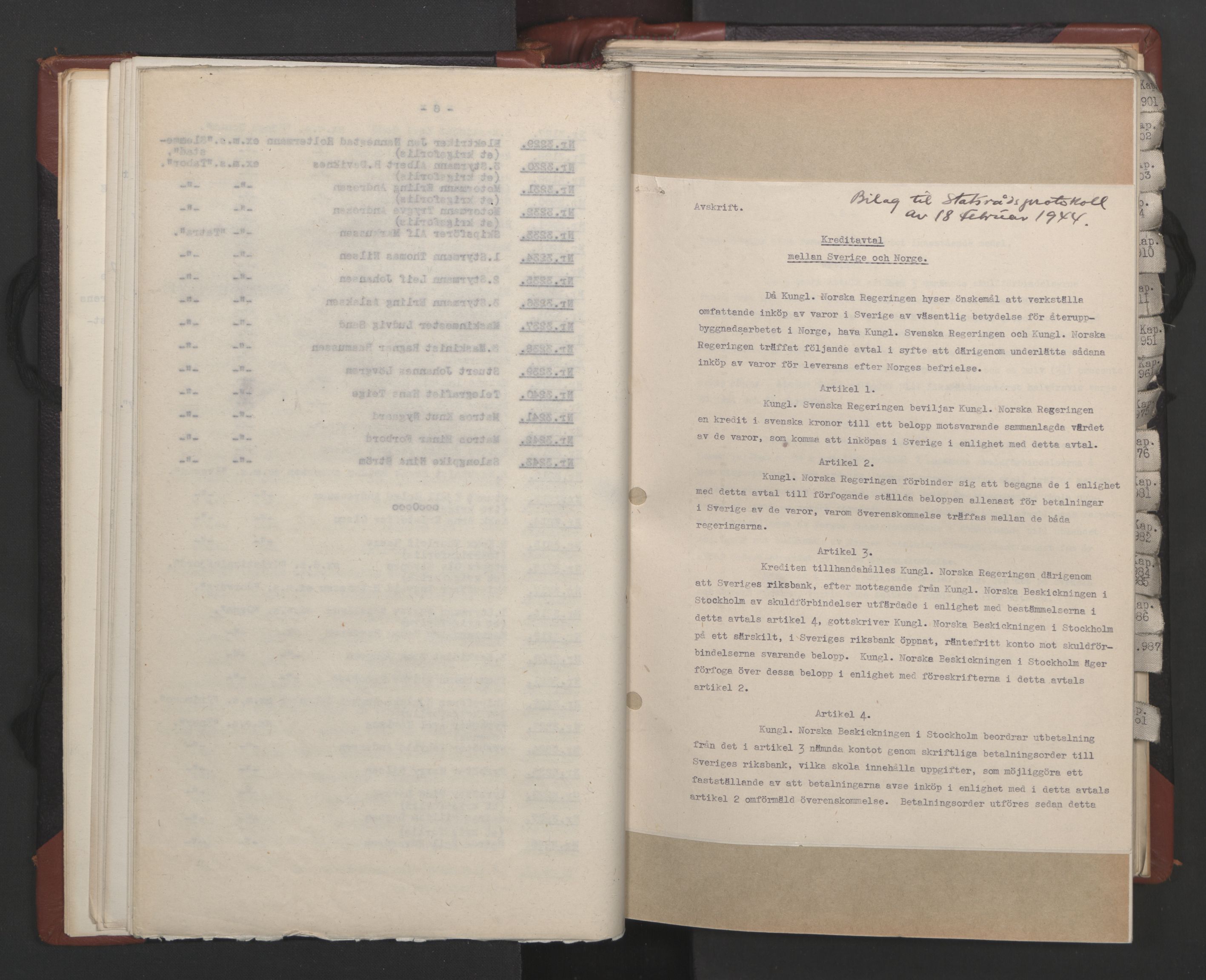 Statsrådssekretariatet, AV/RA-S-1001/A/Ac/L0124: Kgl. res. 14/1-30/6, 1944, p. 37