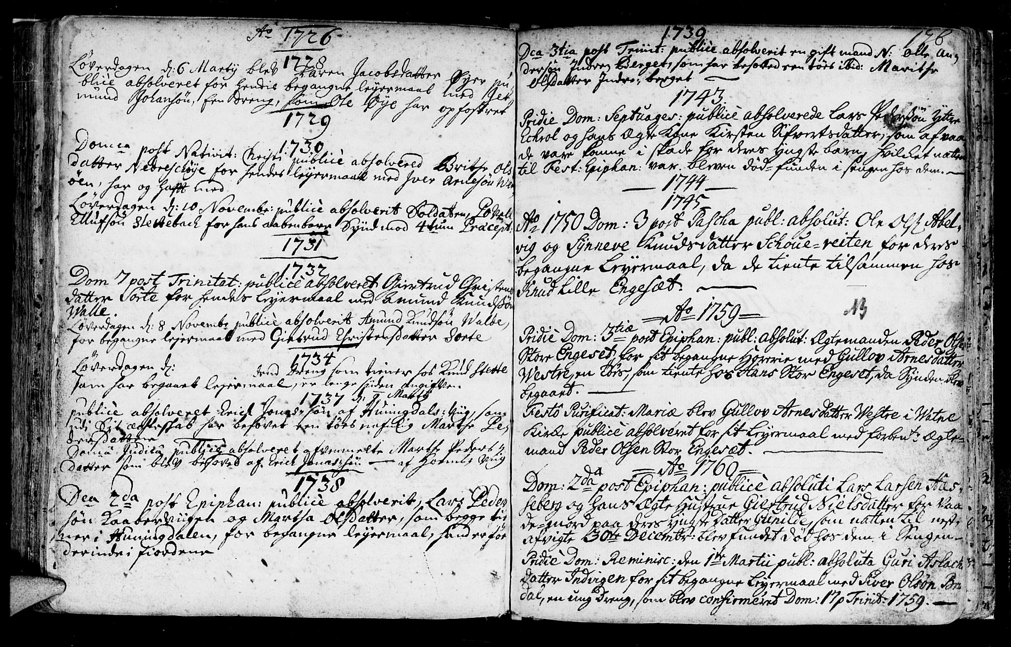 Ministerialprotokoller, klokkerbøker og fødselsregistre - Møre og Romsdal, SAT/A-1454/524/L0349: Parish register (official) no. 524A01, 1698-1779, p. 176