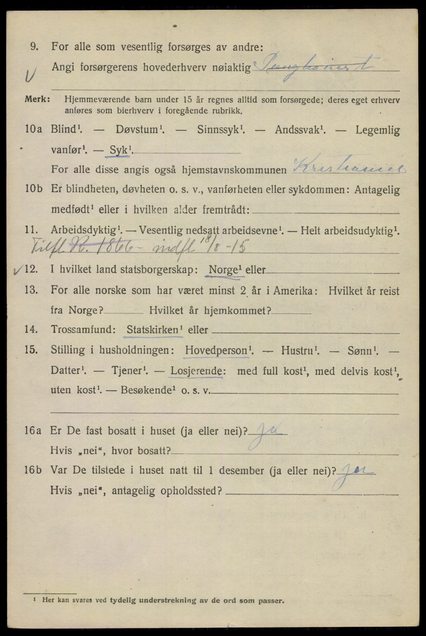 SAO, 1920 census for Kristiania, 1920, p. 519142