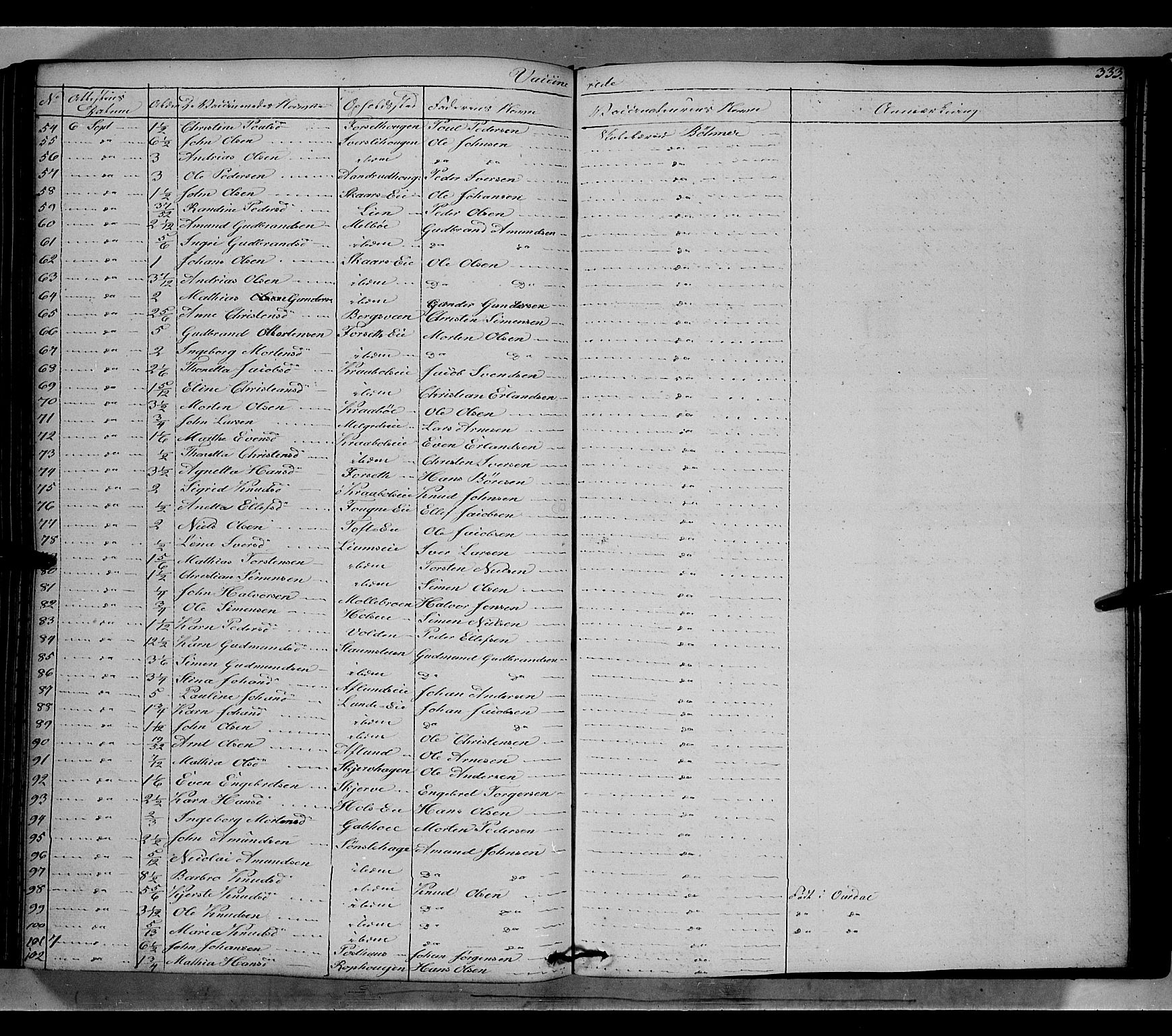 Gausdal prestekontor, AV/SAH-PREST-090/H/Ha/Haa/L0007: Parish register (official) no. 7, 1840-1850, p. 333