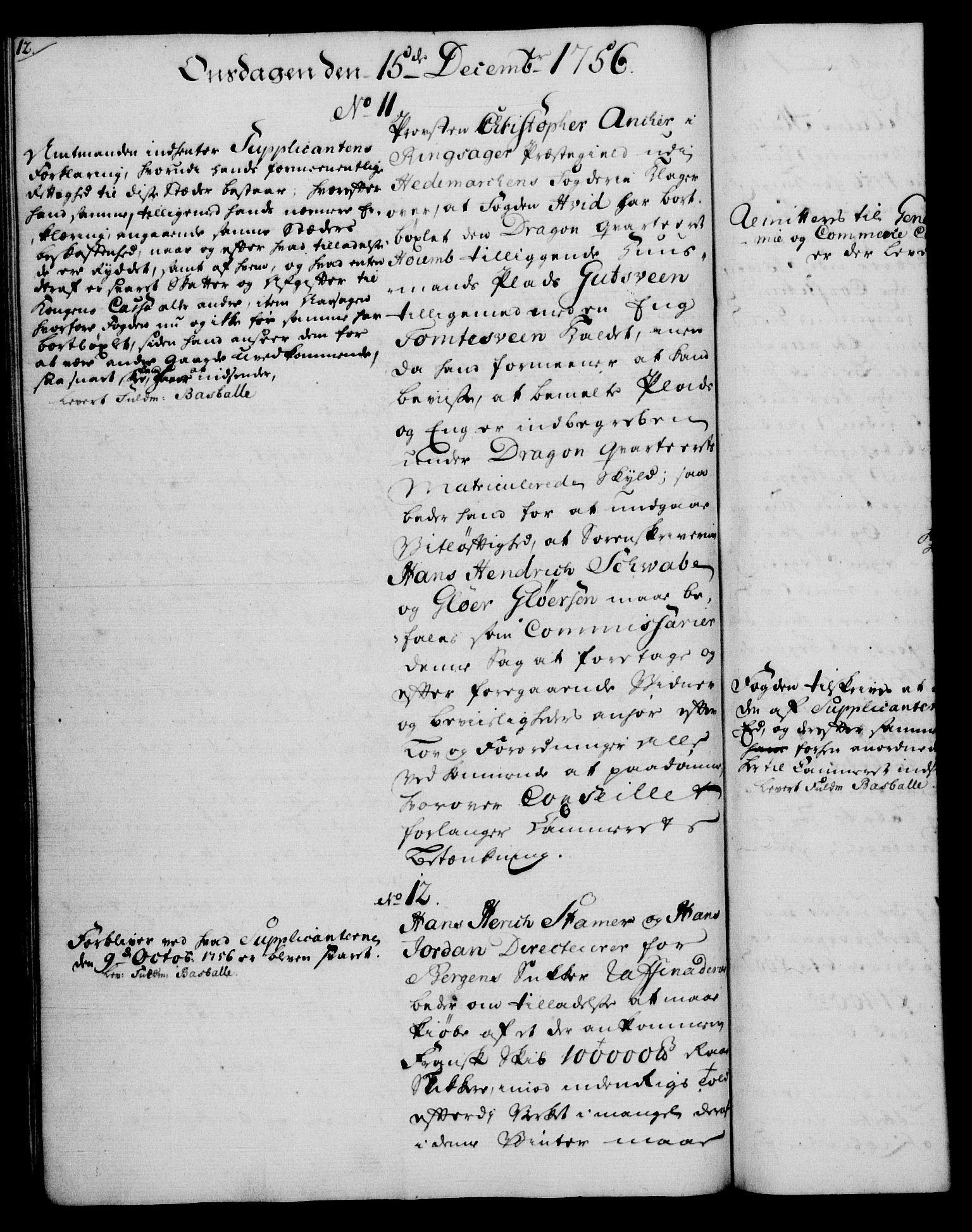 Rentekammeret, Kammerkanselliet, RA/EA-3111/G/Gh/Gha/L0034: Norsk ekstraktmemorialprotokoll (merket RK 53.79), 1756-1759, p. 12