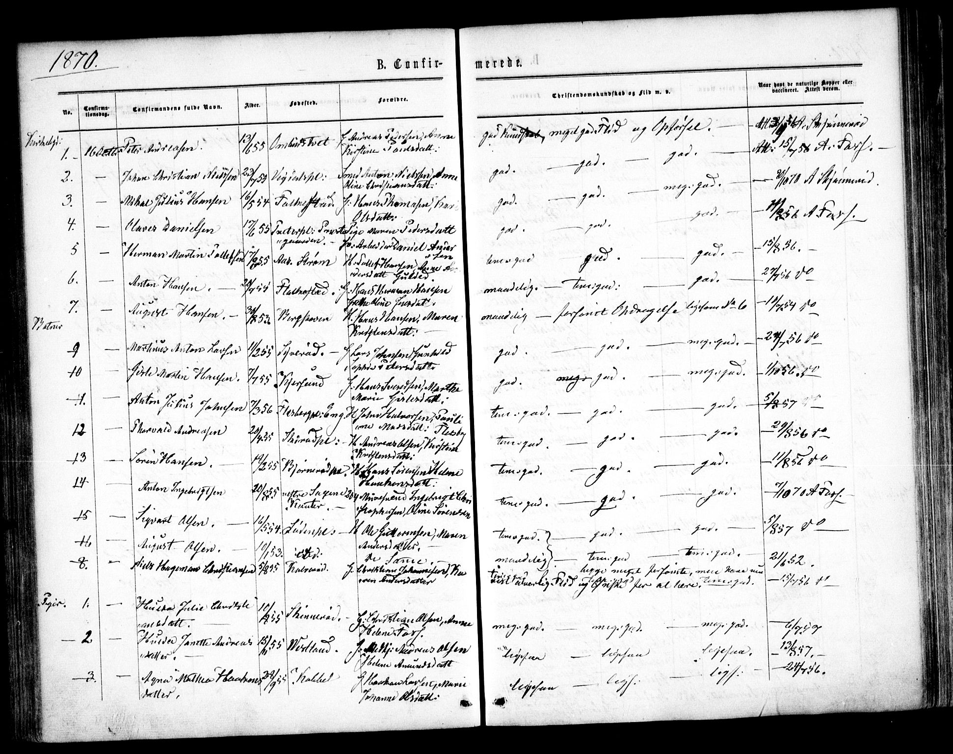 Våler prestekontor Kirkebøker, AV/SAO-A-11083/F/Fa/L0008: Parish register (official) no. I 8, 1862-1876