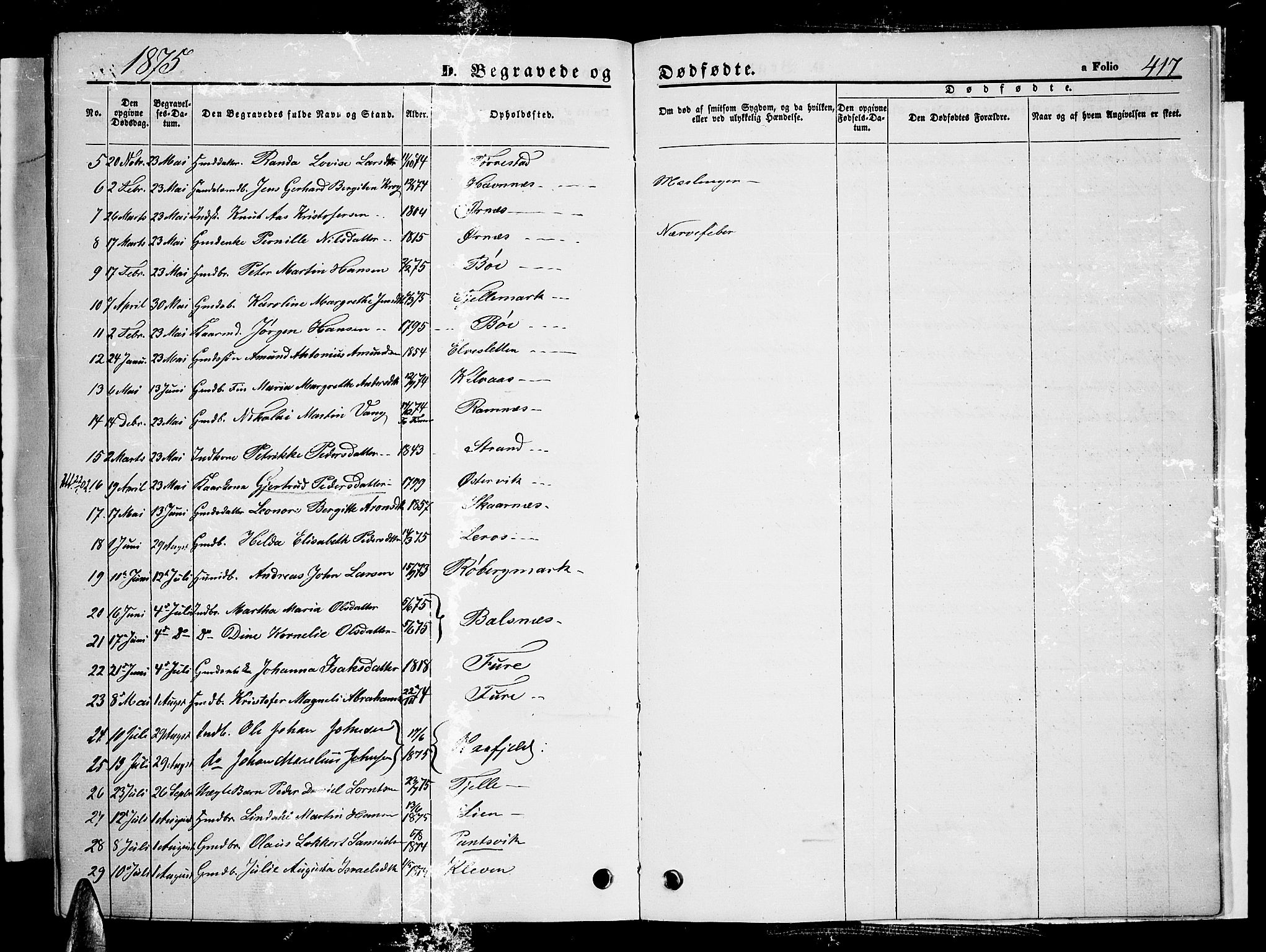 Ministerialprotokoller, klokkerbøker og fødselsregistre - Nordland, SAT/A-1459/863/L0912: Parish register (copy) no. 863C02, 1858-1876, p. 417