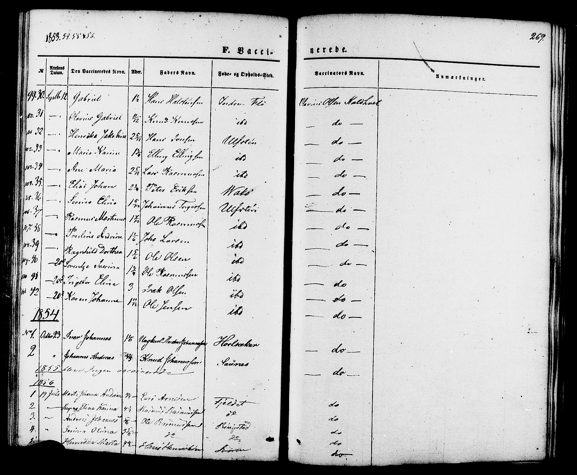 Ministerialprotokoller, klokkerbøker og fødselsregistre - Møre og Romsdal, AV/SAT-A-1454/509/L0105: Parish register (official) no. 509A03, 1848-1882, p. 269