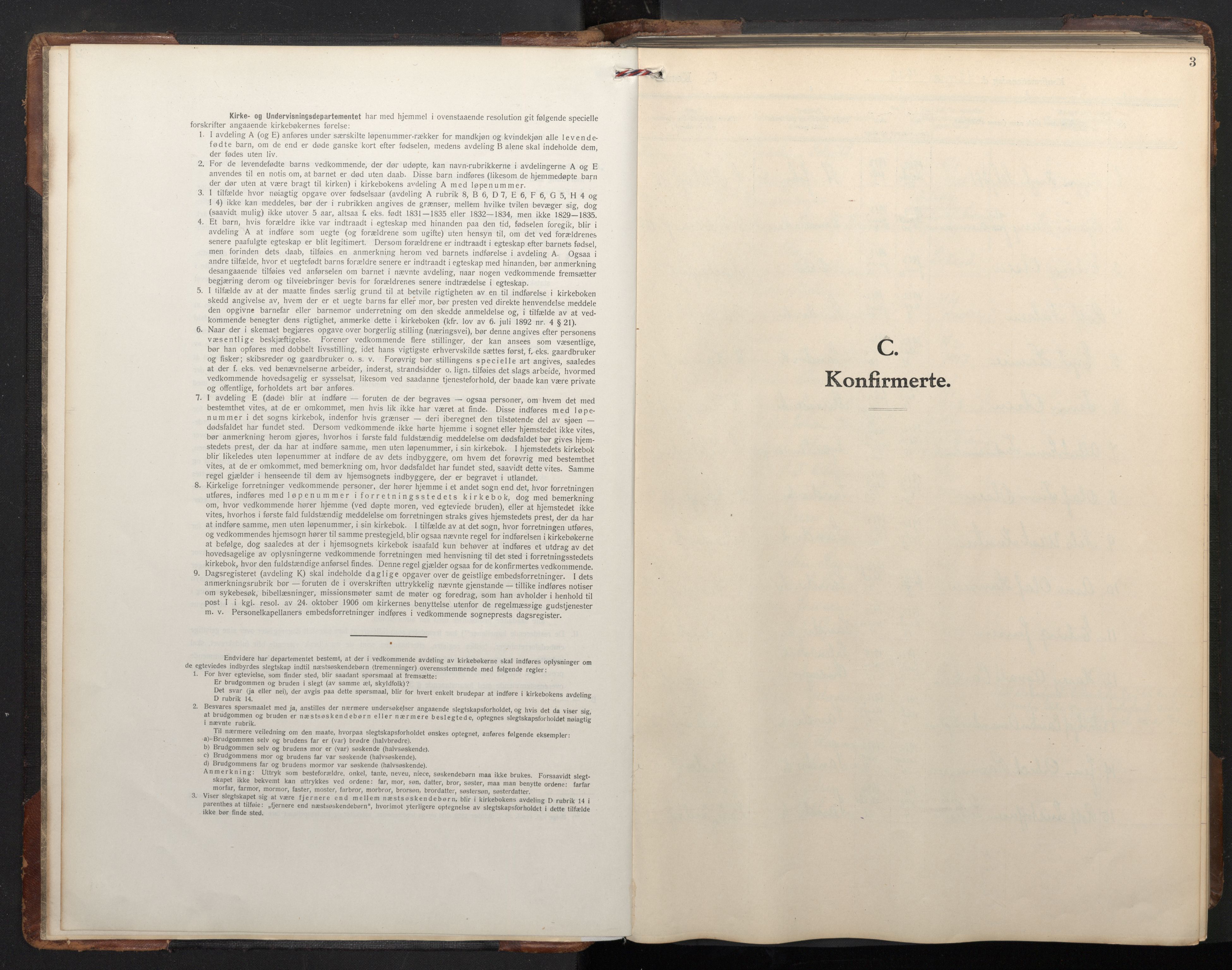 St. Olavs Sokneprestembete, SAB/A-78101/H/Hab: Parish register (copy) no. B 1, 1928-1968, p. 2b-3a