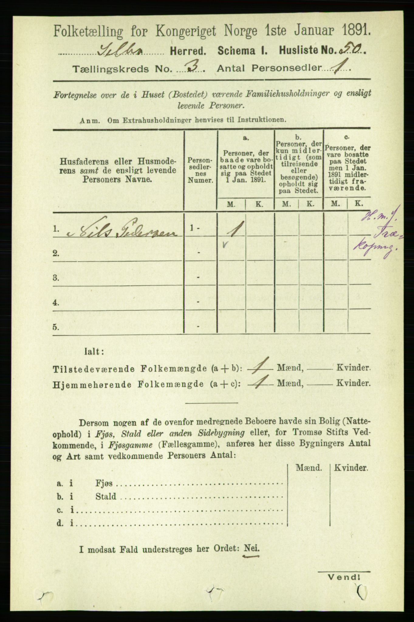 RA, 1891 census for 1664 Selbu, 1891, p. 625