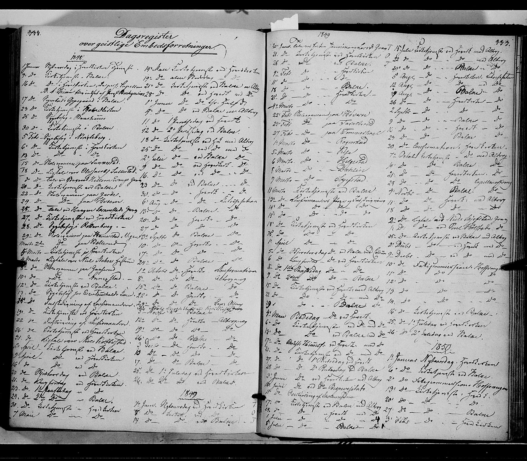 Østre Toten prestekontor, SAH/PREST-104/H/Ha/Haa/L0003: Parish register (official) no. 3, 1848-1856, p. 333