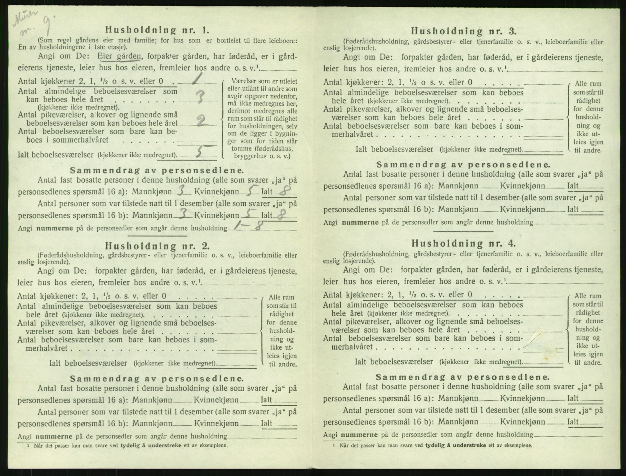 SAT, 1920 census for Haram, 1920, p. 226