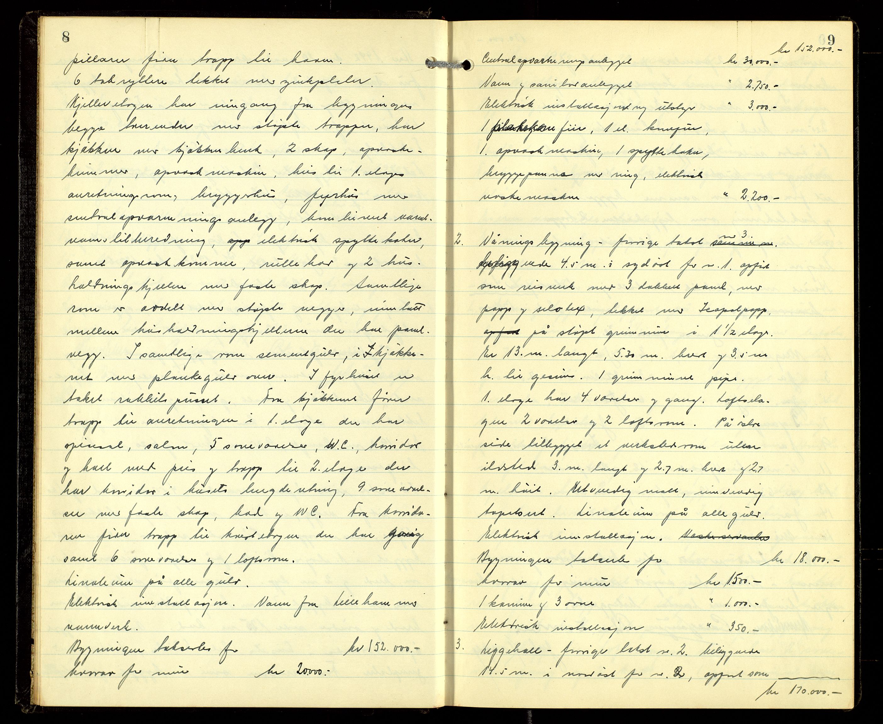 Norges Brannkasse, Fåberg, AV/SAH-NBRANF-041/F/L0003: Branntakstprotokoll, 1942-1947, p. 8-9