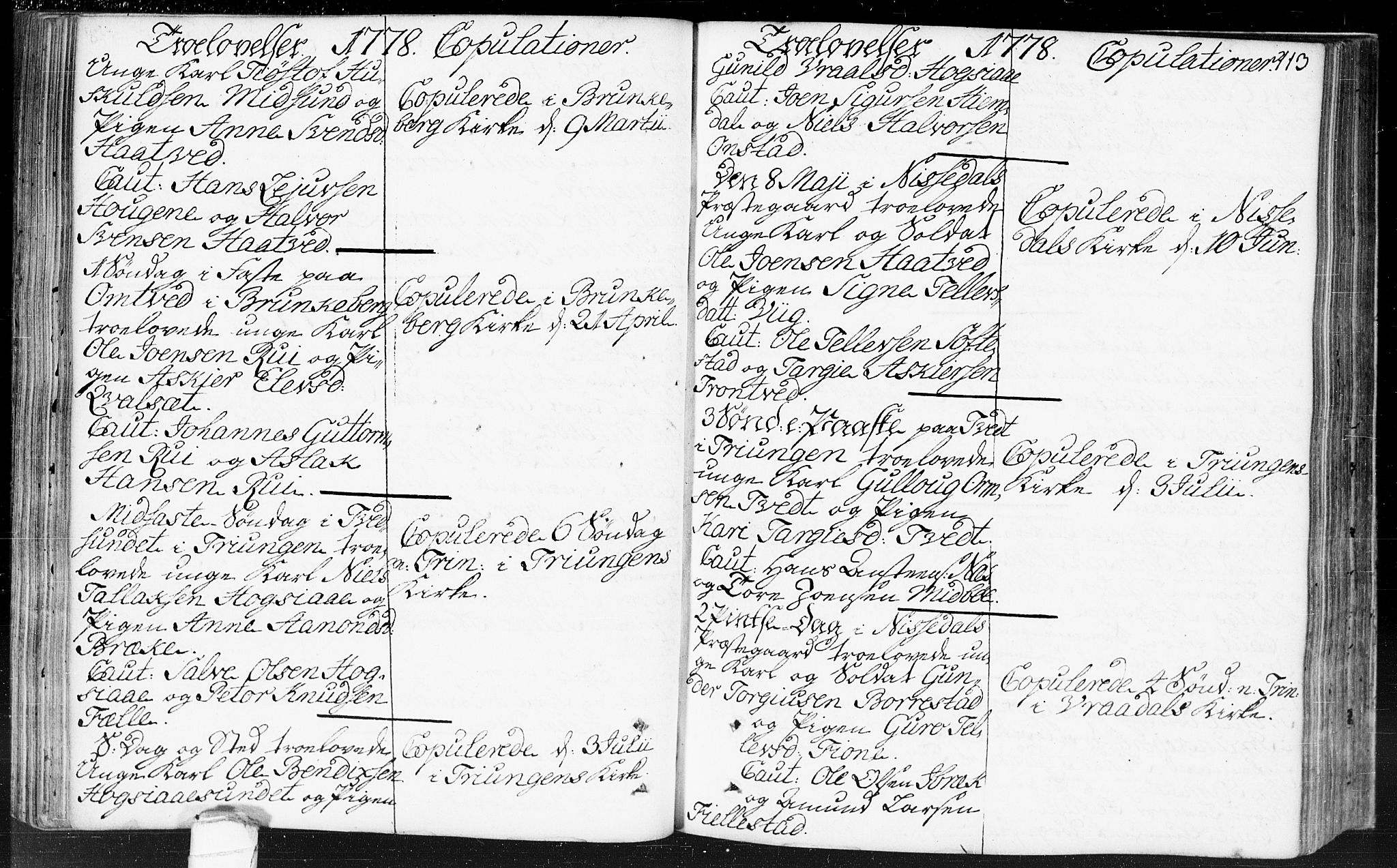 Kviteseid kirkebøker, SAKO/A-276/F/Fa/L0002: Parish register (official) no. I 2, 1773-1786, p. 113