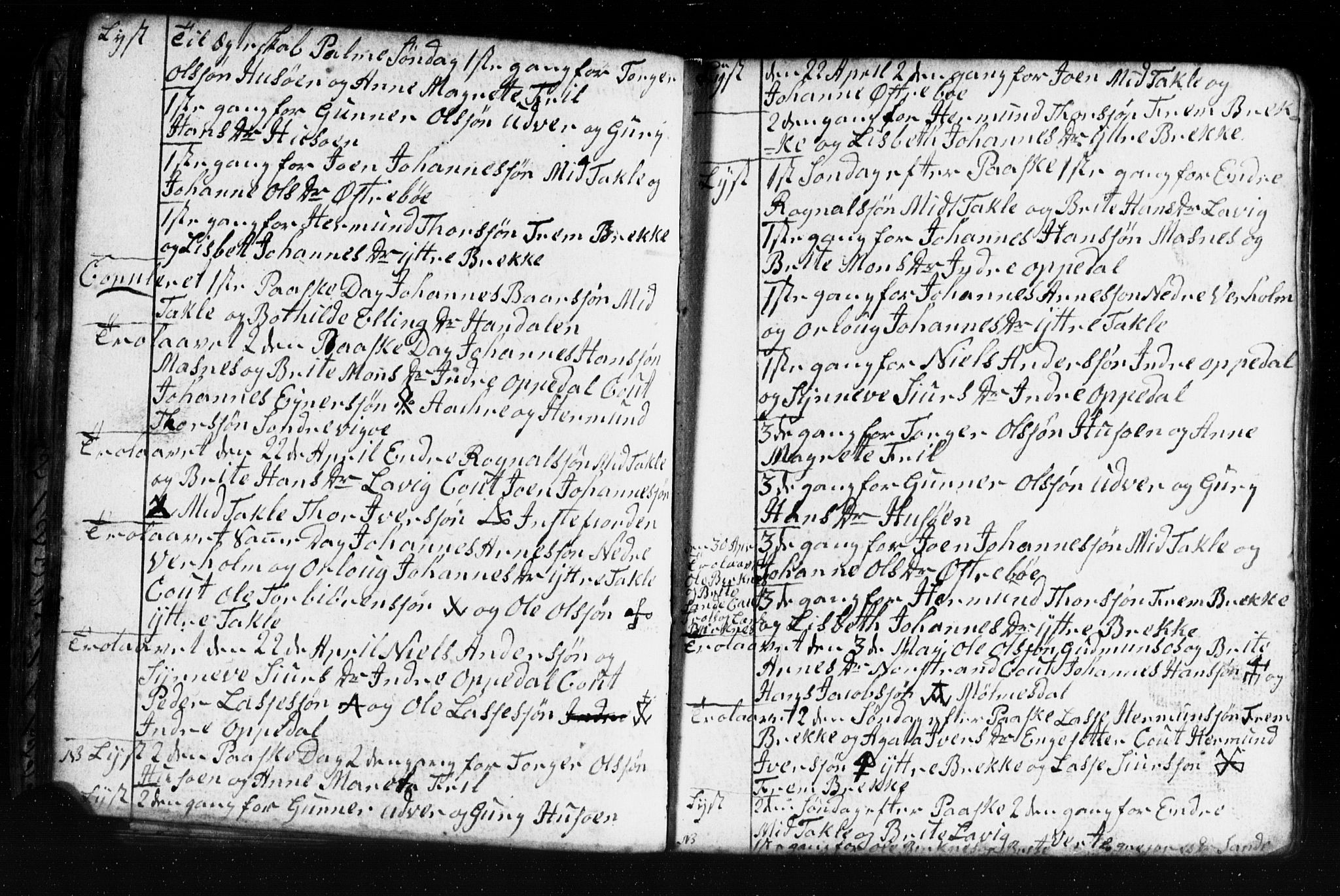 Gulen sokneprestembete, AV/SAB-A-80201/H/Hab: Parish register (copy) no. A 2, 1791-1814