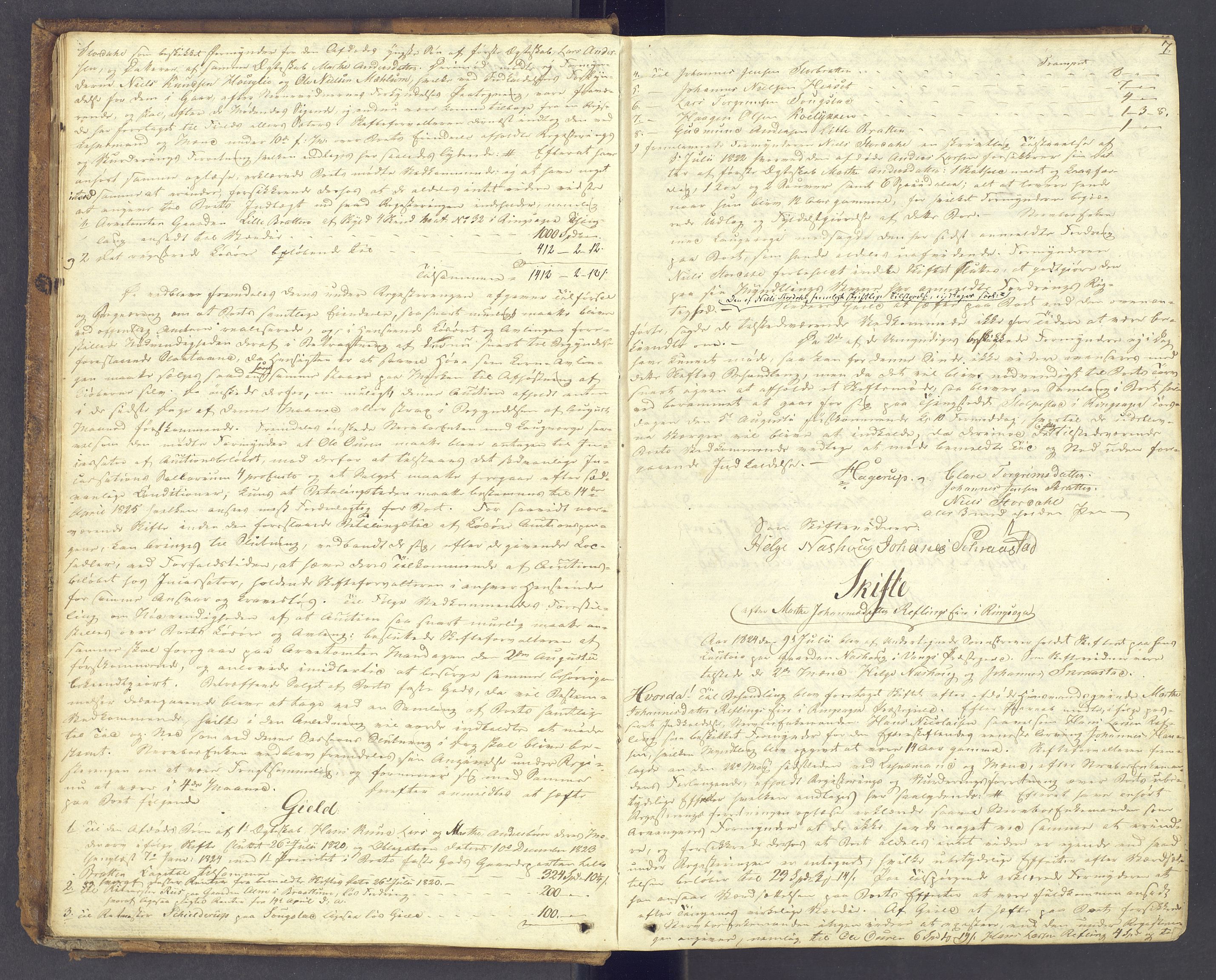 Nord-Hedmark sorenskriveri, AV/SAH-TING-012/J/Ja/L0007: Skifteprotokoll, 1824-1829, p. 6b-7a