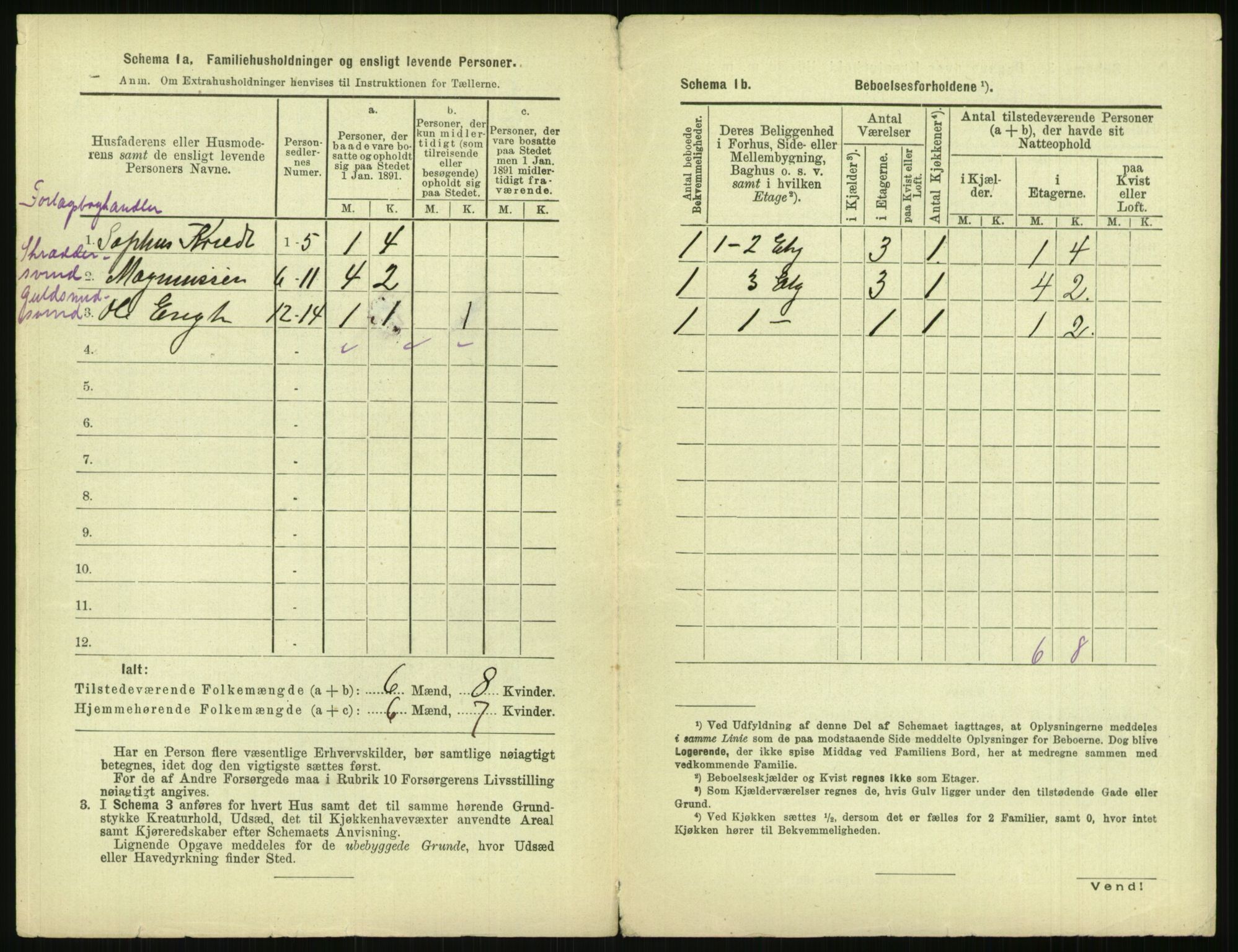 RA, 1891 census for 0301 Kristiania, 1891, p. 128019