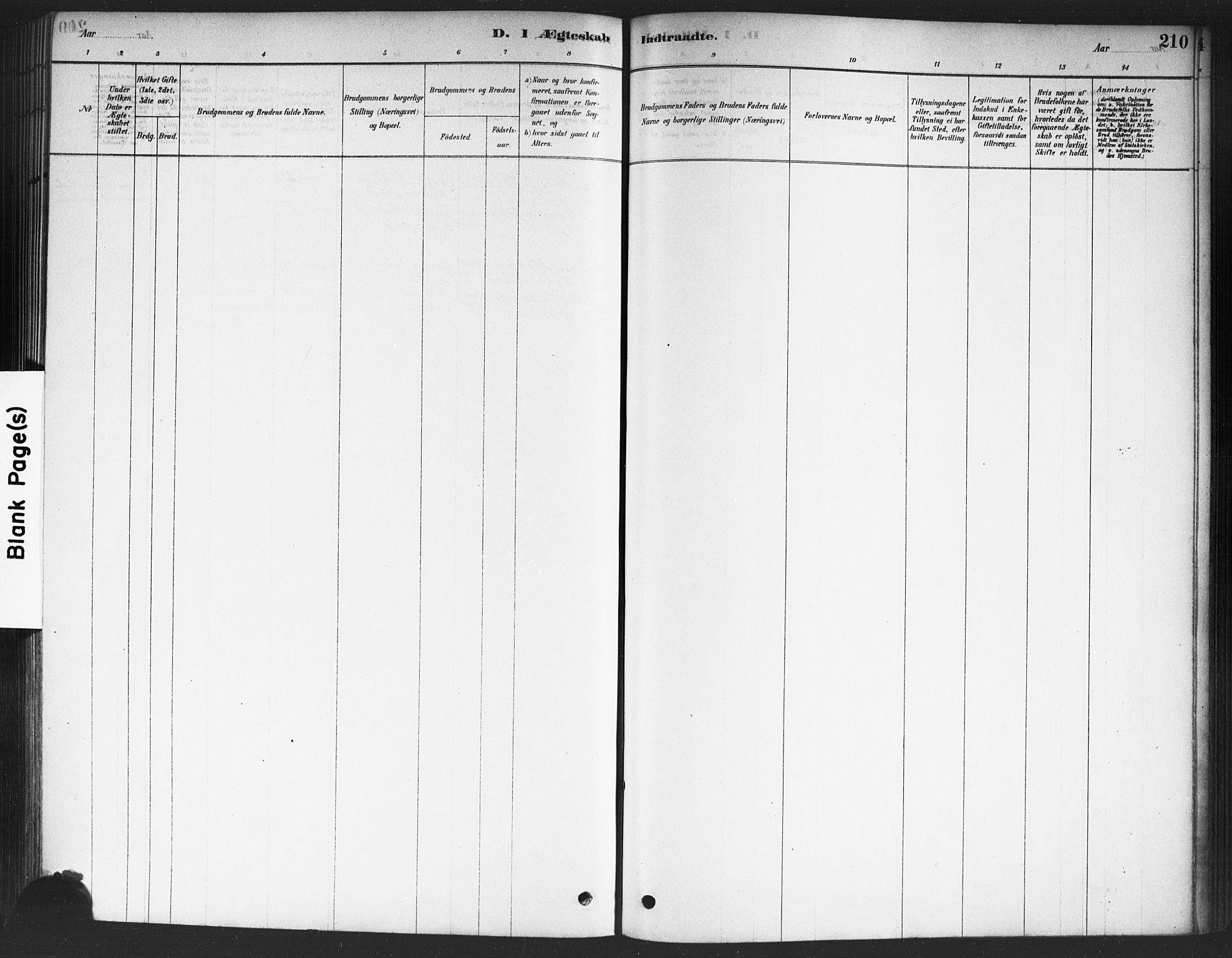 Drøbak prestekontor Kirkebøker, AV/SAO-A-10142a/F/Fc/L0002: Parish register (official) no. III 2, 1878-1891, p. 210