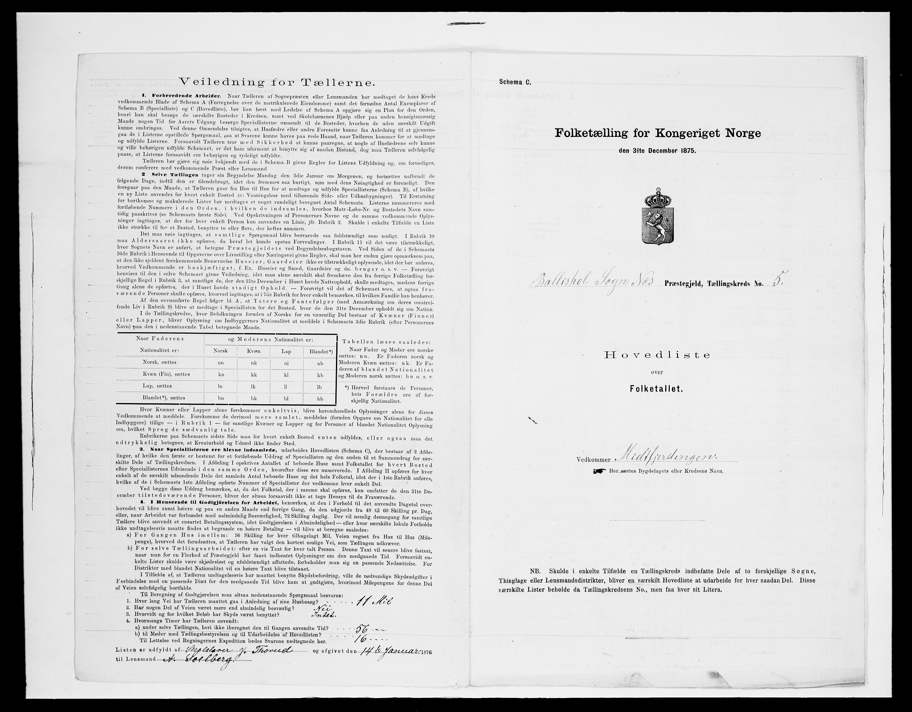 SAH, 1875 census for 0411P Nes, 1875, p. 37