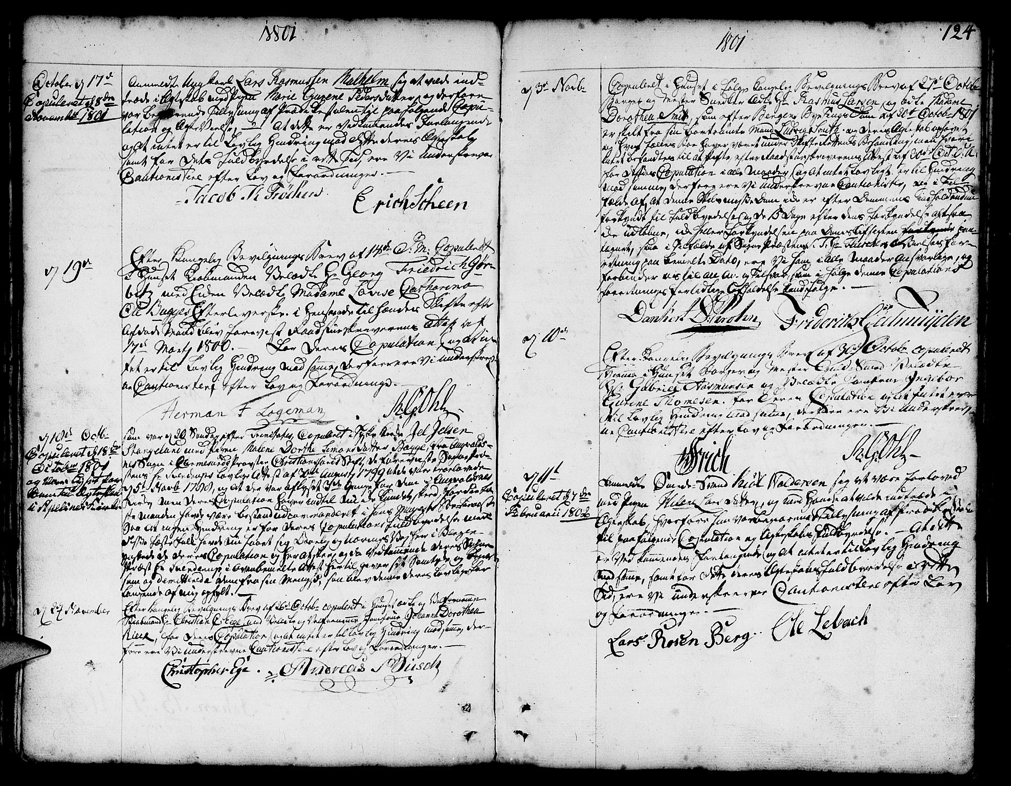Nykirken Sokneprestembete, SAB/A-77101/H/Haa/L0008: Parish register (official) no. A 8, 1776-1814, p. 124