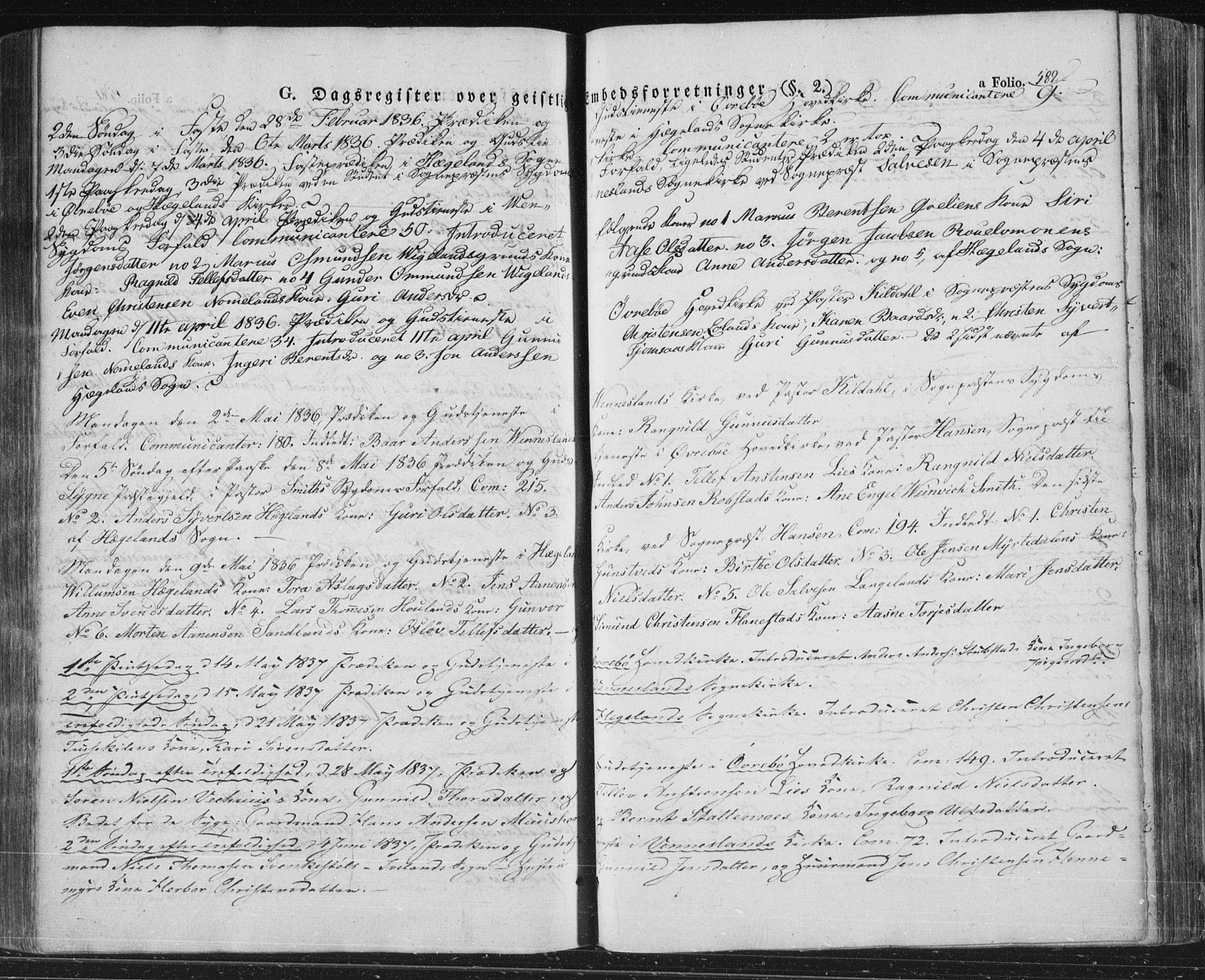 Vennesla sokneprestkontor, AV/SAK-1111-0045/Fa/Fac/L0004: Parish register (official) no. A 4, 1834-1855, p. 582