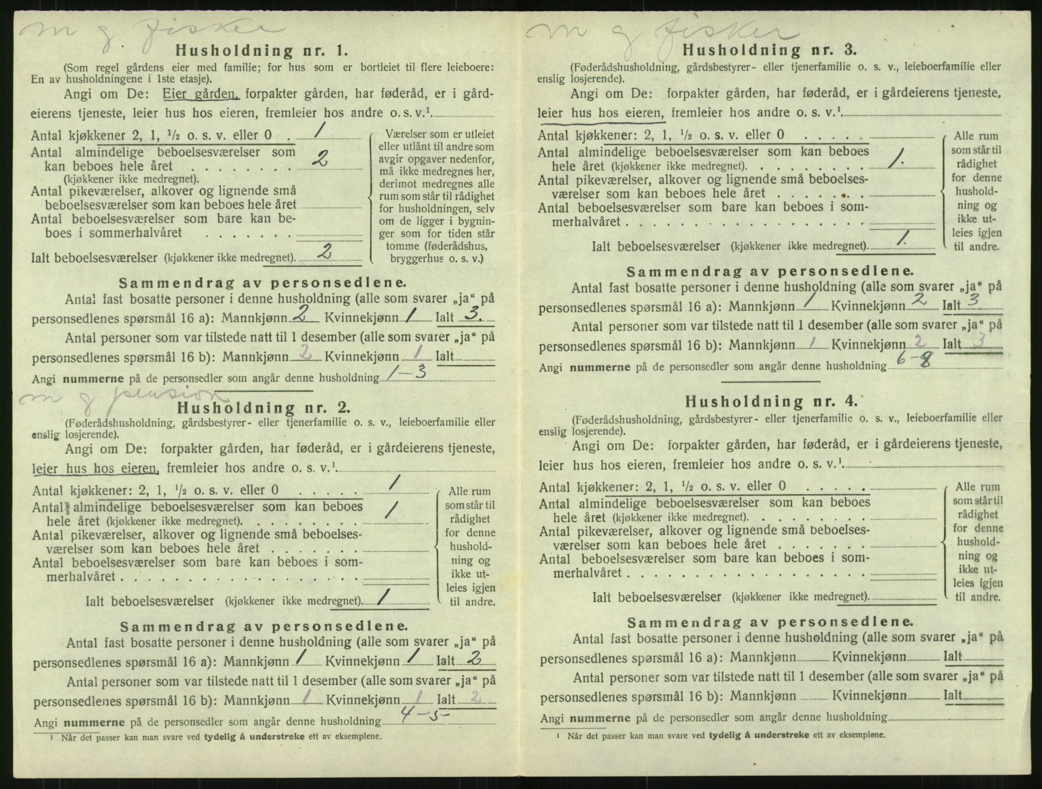 SAT, 1920 census for Bremsnes, 1920, p. 1414