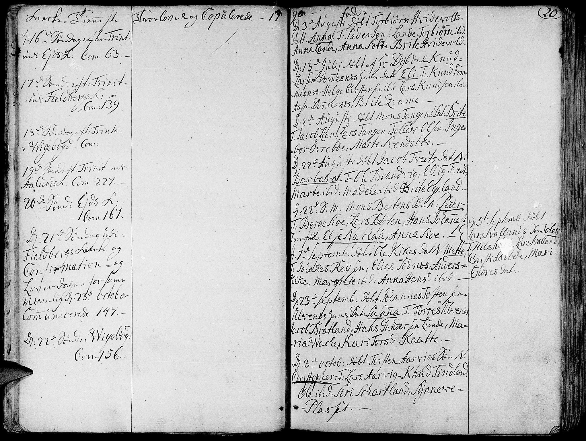 Fjelberg sokneprestembete, AV/SAB-A-75201/H/Haa: Parish register (official) no. A 3, 1788-1815, p. 20