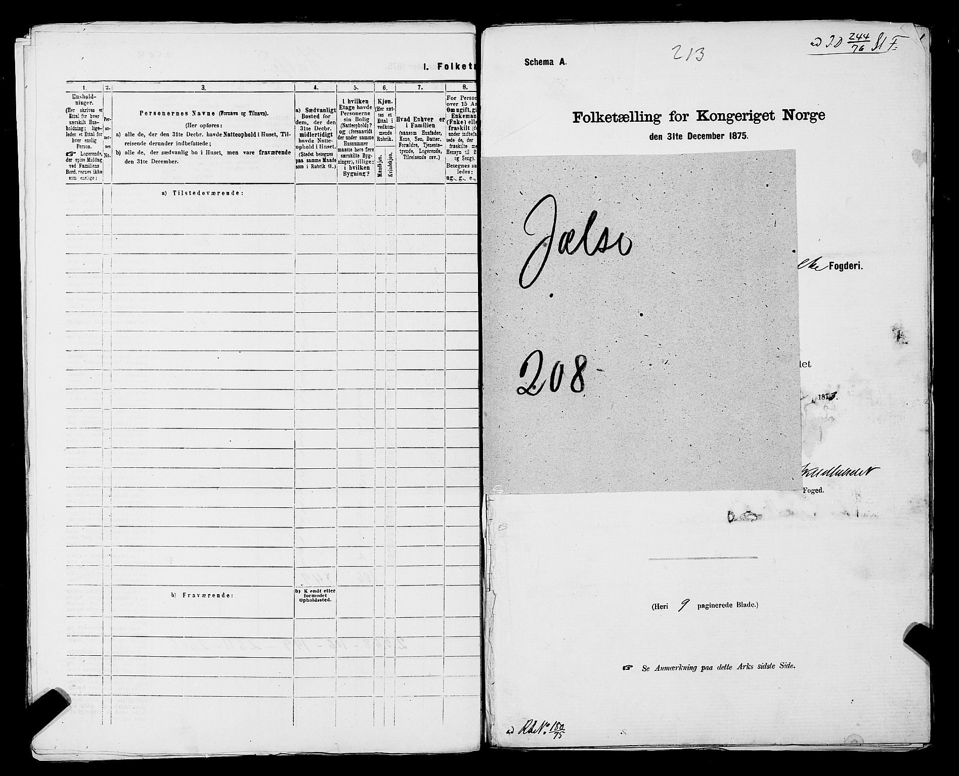 SAST, 1875 census for 1138P Jelsa, 1875, p. 24