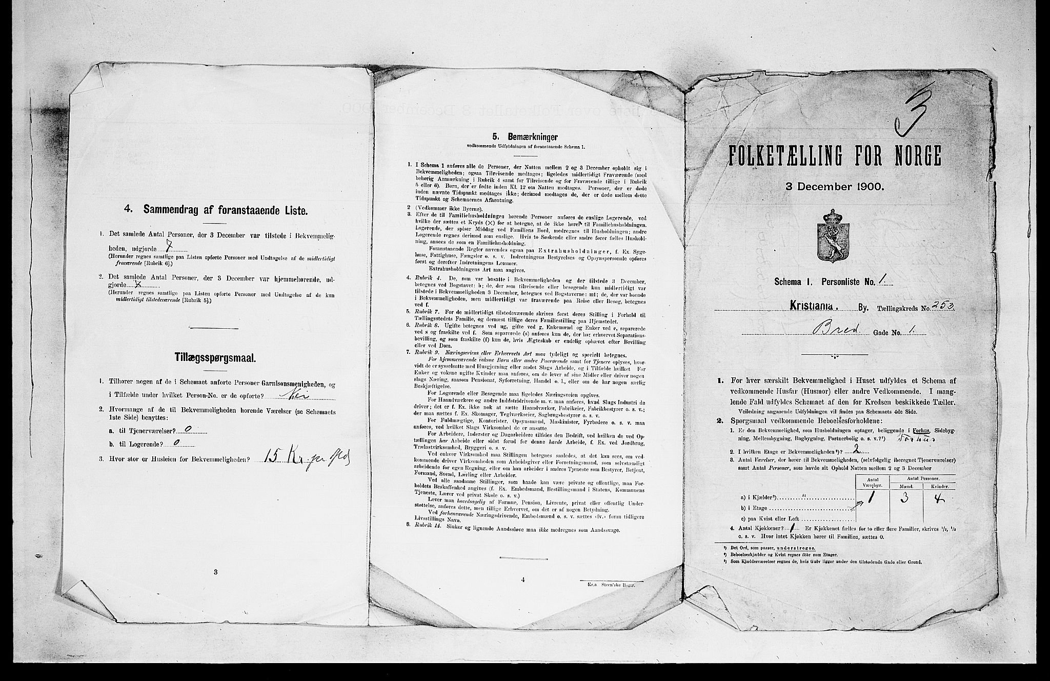 SAO, 1900 census for Kristiania, 1900, p. 7530