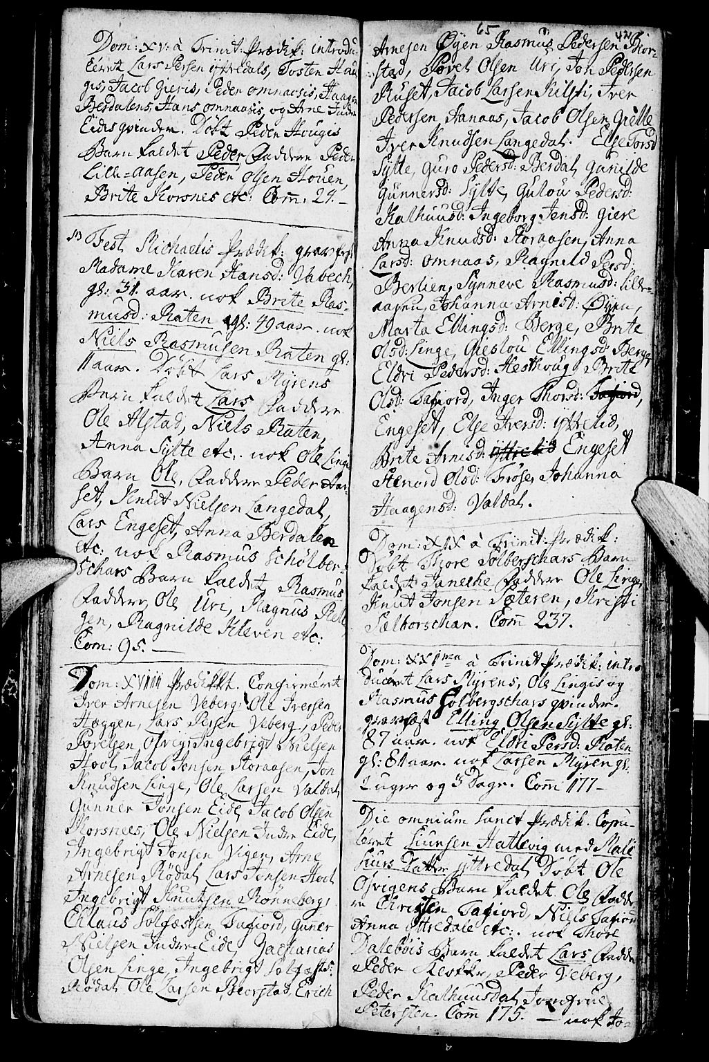 Ministerialprotokoller, klokkerbøker og fødselsregistre - Møre og Romsdal, SAT/A-1454/519/L0243: Parish register (official) no. 519A02, 1760-1770, p. 41-42