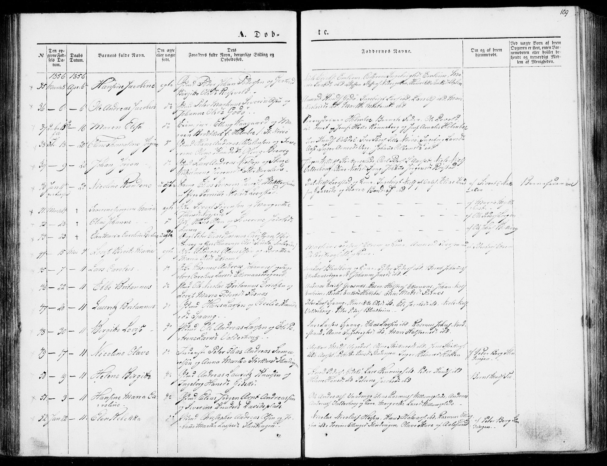 Ministerialprotokoller, klokkerbøker og fødselsregistre - Møre og Romsdal, AV/SAT-A-1454/528/L0397: Parish register (official) no. 528A08, 1848-1858, p. 109