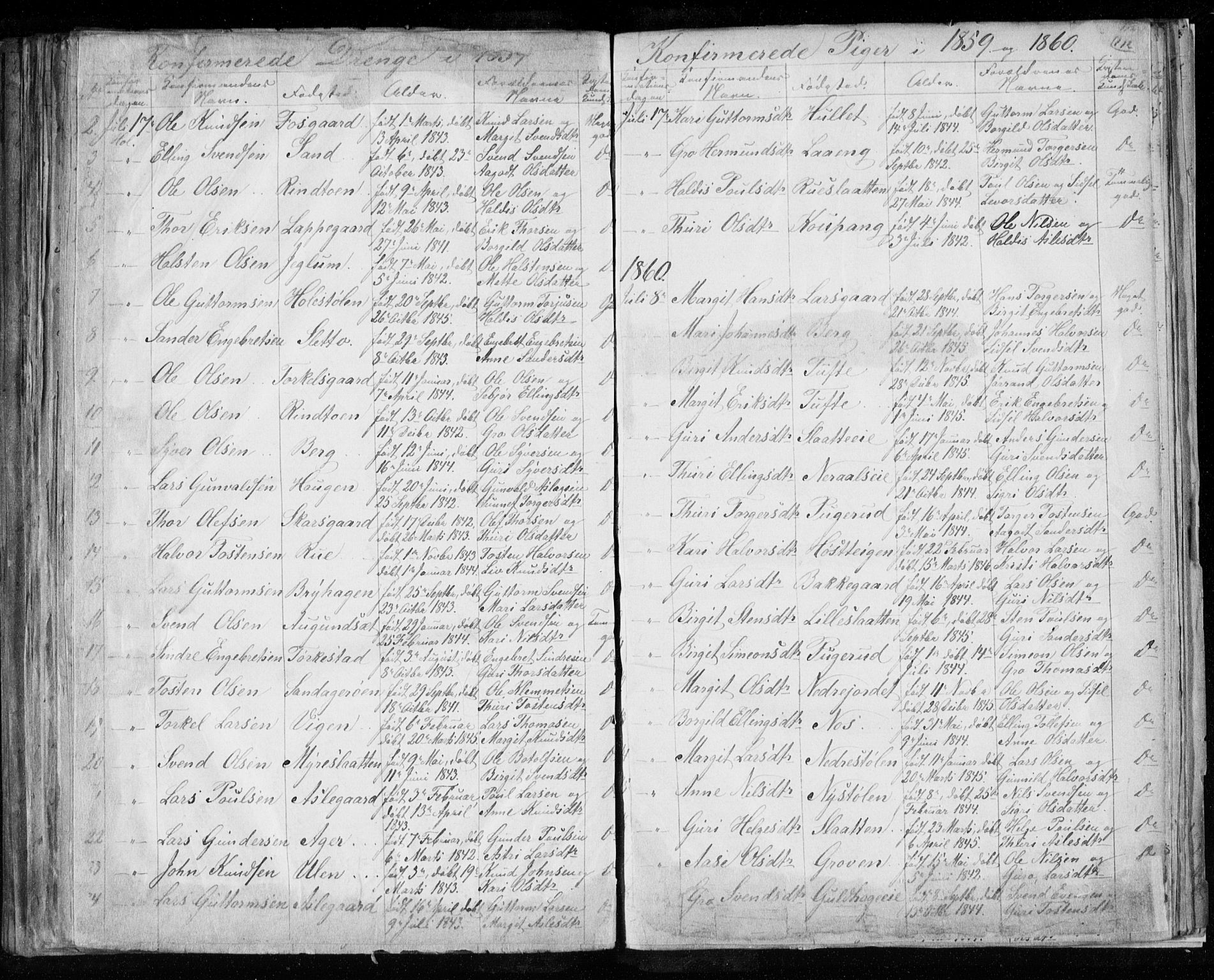 Hol kirkebøker, SAKO/A-227/F/Fa/L0001: Parish register (official) no. I 1, 1850-1870, p. 111-112