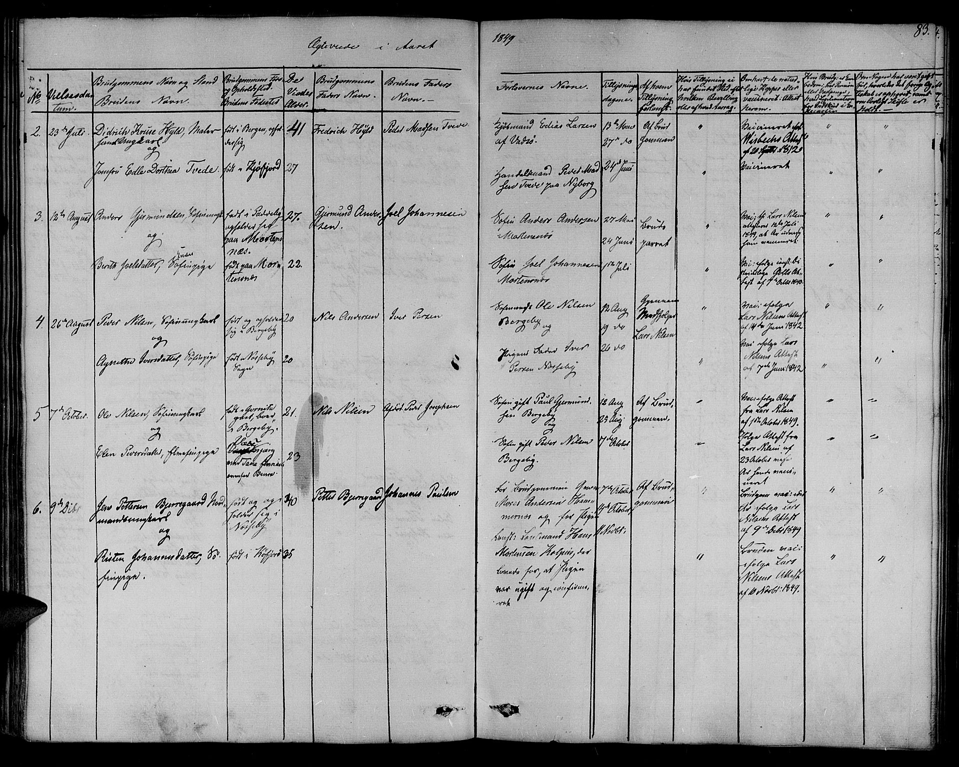 Nesseby sokneprestkontor, AV/SATØ-S-1330/H/Ha/L0001kirke: Parish register (official) no. 1, 1838-1855, p. 83