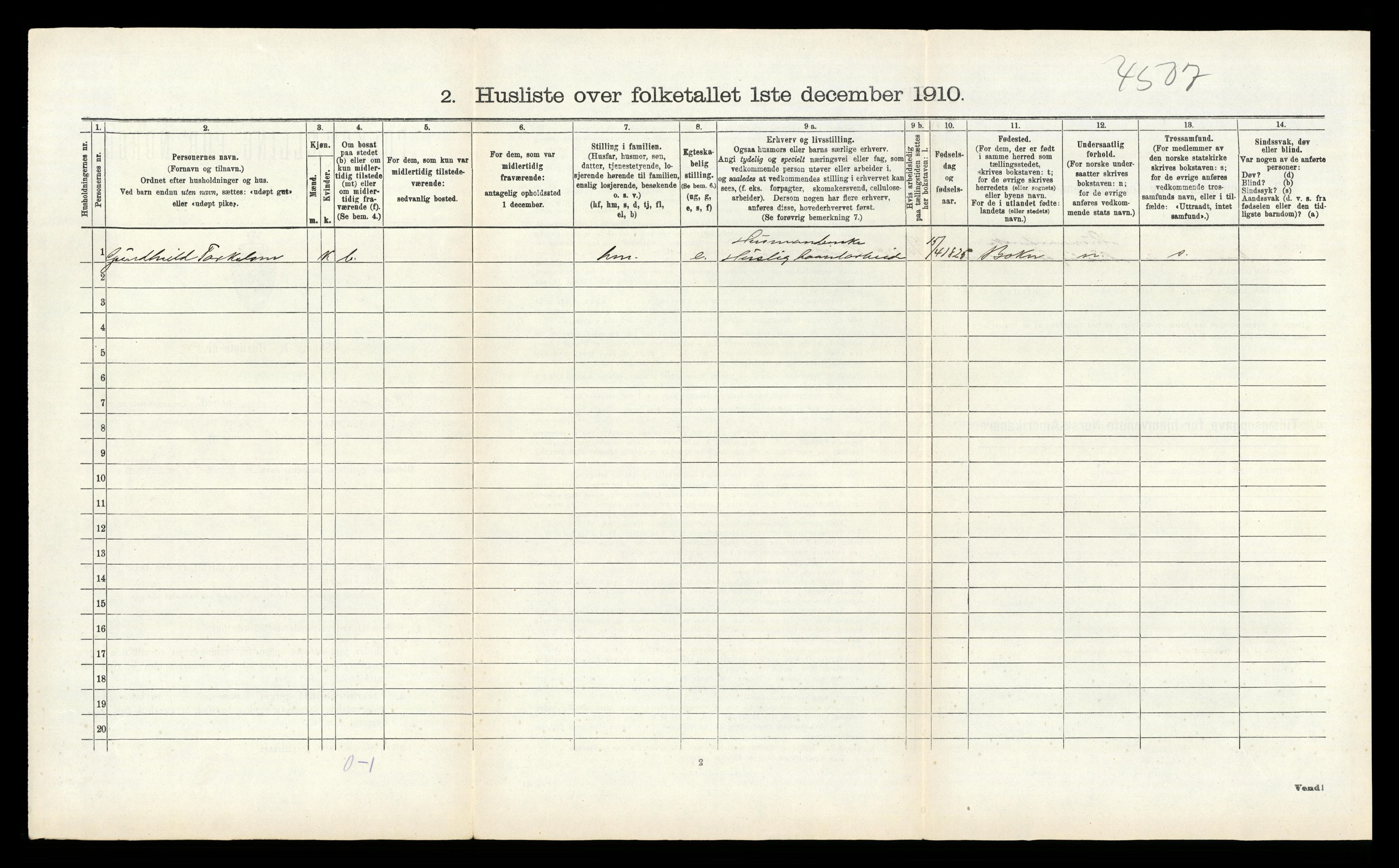 RA, 1910 census for Kopervik, 1910, p. 230