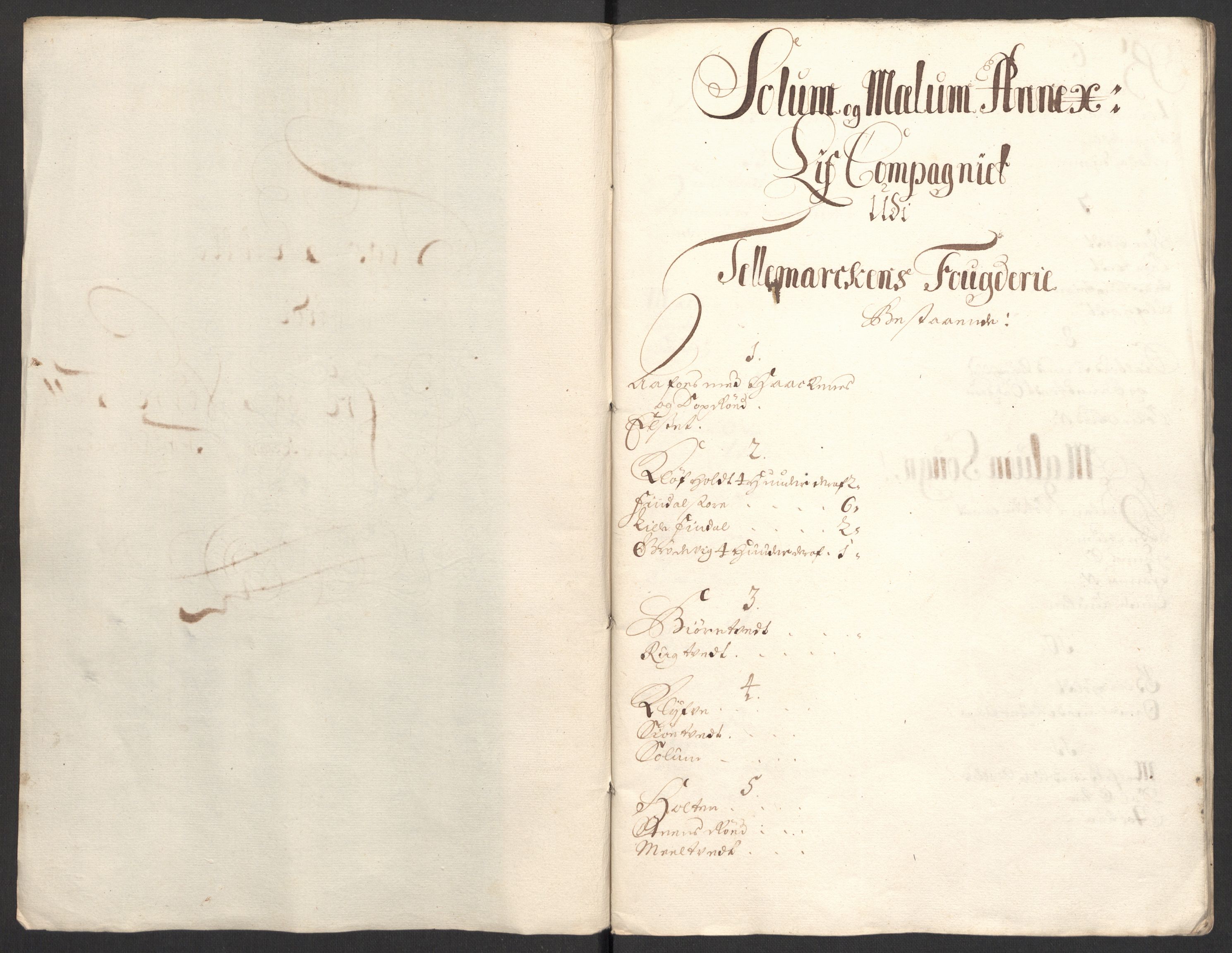 Rentekammeret inntil 1814, Reviderte regnskaper, Fogderegnskap, RA/EA-4092/R36/L2101: Fogderegnskap Øvre og Nedre Telemark og Bamble, 1699, p. 4