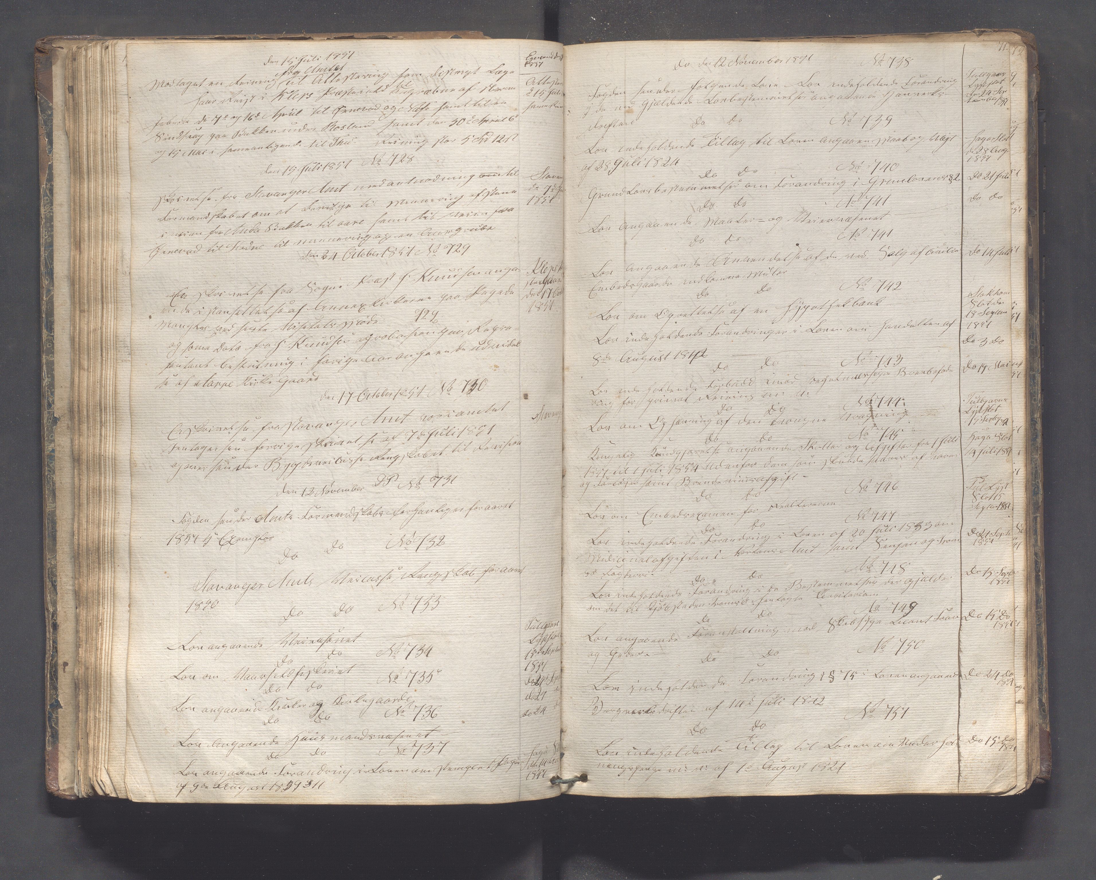 Klepp kommune - Formannskapet, IKAR/K-100277/C/L0001: Brevjournal, 1837-1889, p. 71
