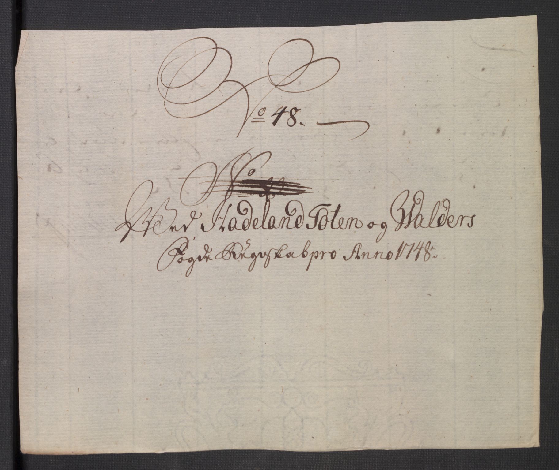 Rentekammeret inntil 1814, Reviderte regnskaper, Fogderegnskap, RA/EA-4092/R18/L1346: Fogderegnskap Hadeland, Toten og Valdres, 1747-1748, p. 458