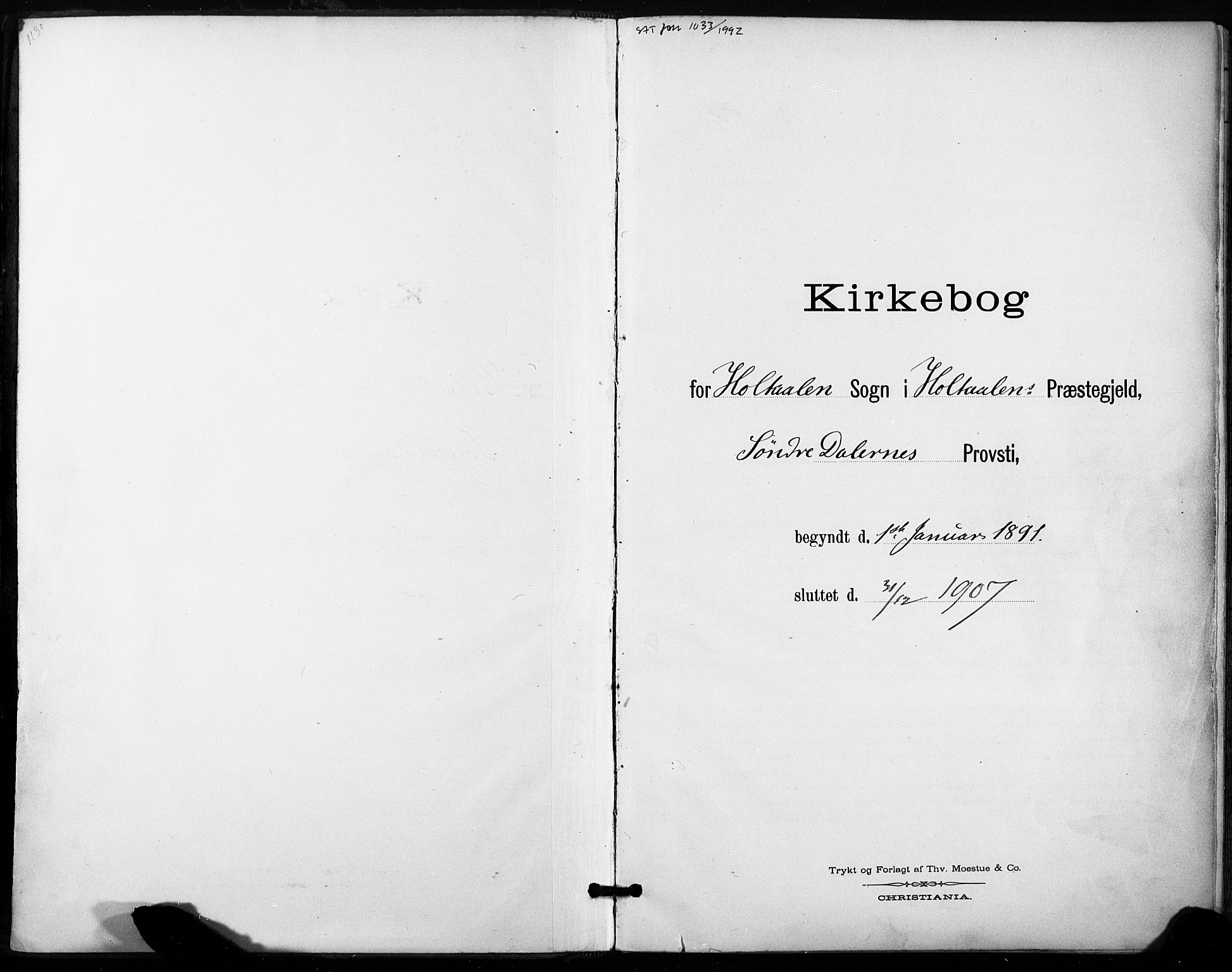 Ministerialprotokoller, klokkerbøker og fødselsregistre - Sør-Trøndelag, SAT/A-1456/685/L0973: Parish register (official) no. 685A10, 1891-1907