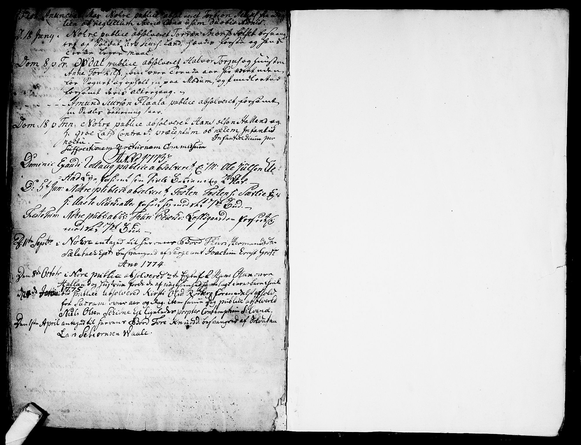 Rollag kirkebøker, SAKO/A-240/F/Fa/L0003: Parish register (official) no. I 3, 1743-1778, p. 284