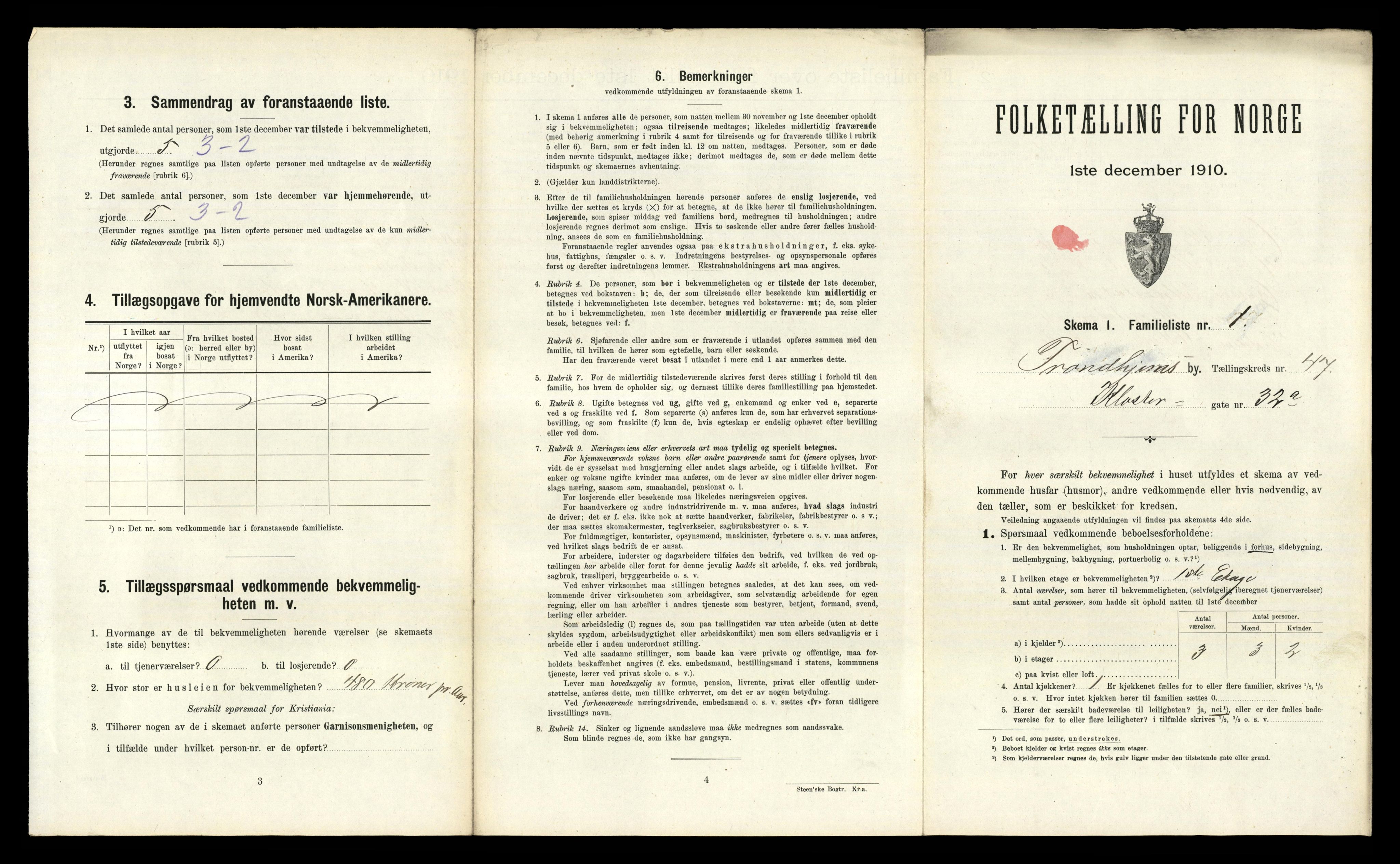 RA, 1910 census for Trondheim, 1910, p. 11891