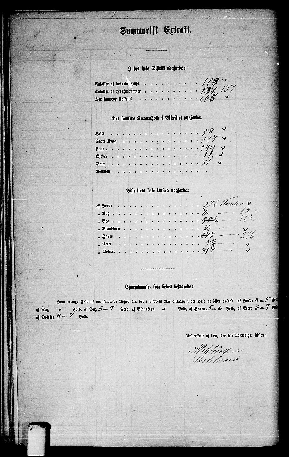RA, 1865 census for Frosta, 1865, p. 51