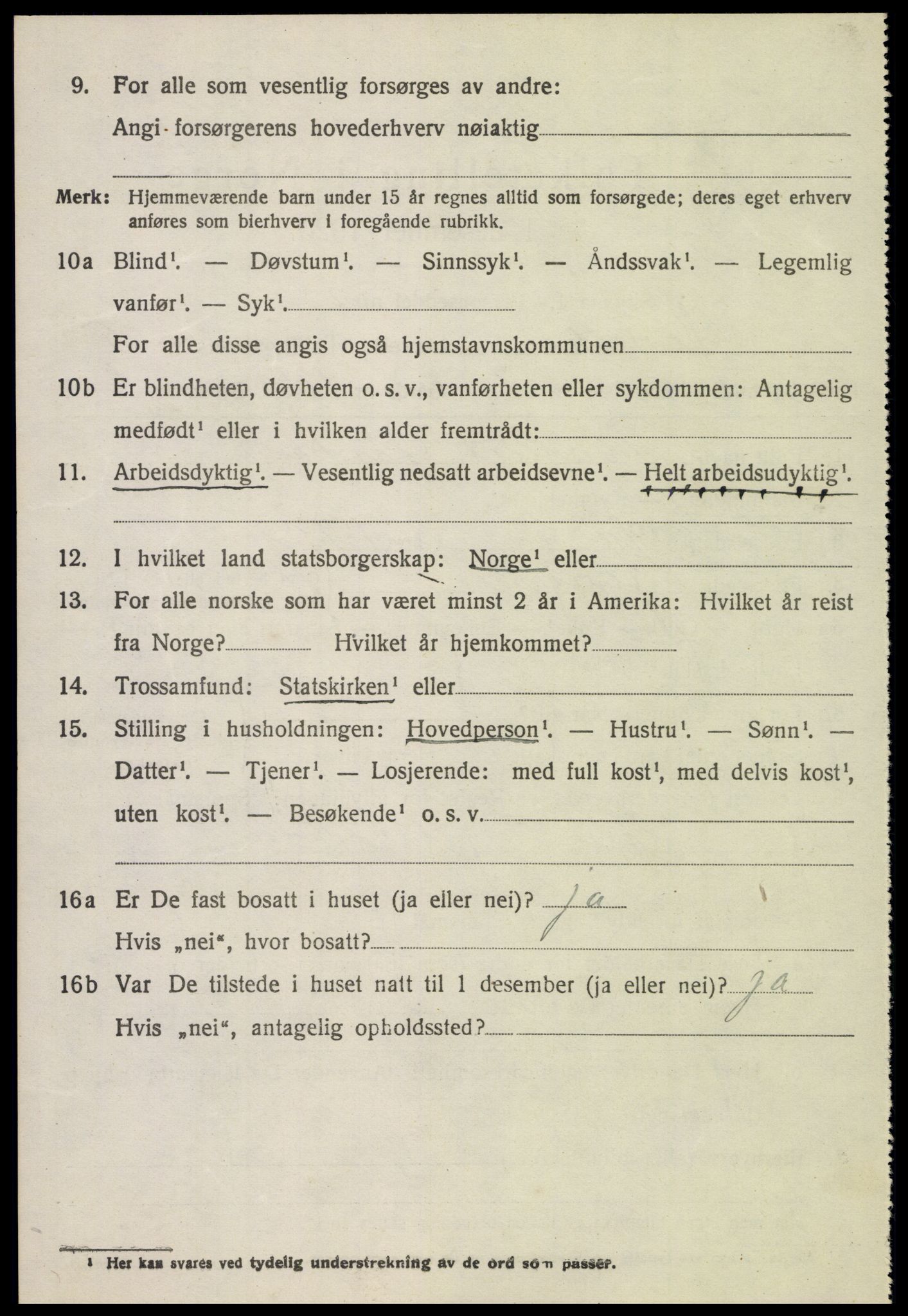 SAH, 1920 census for Jevnaker, 1920, p. 7836