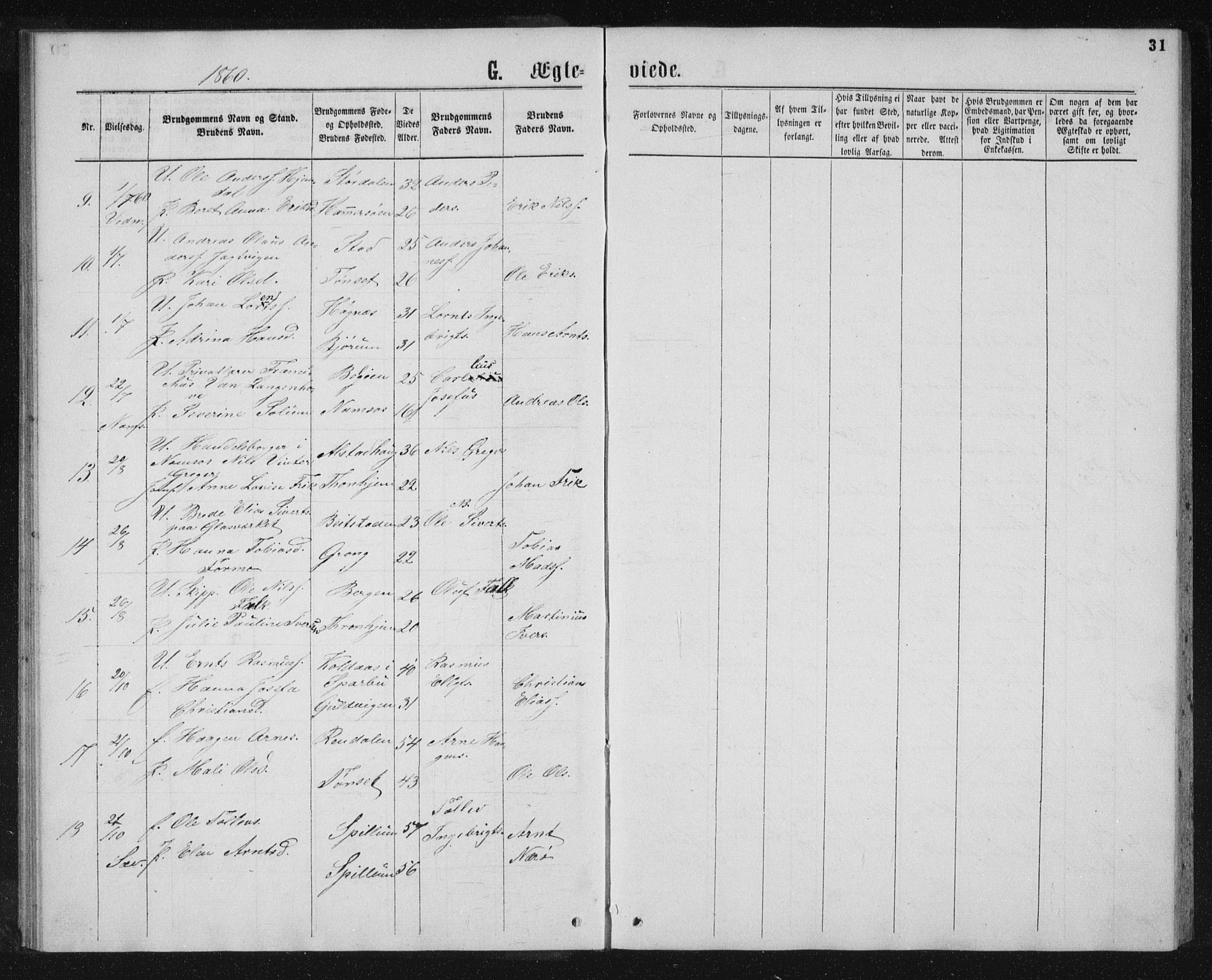 Ministerialprotokoller, klokkerbøker og fødselsregistre - Nord-Trøndelag, AV/SAT-A-1458/768/L0568: Parish register (official) no. 768A03, 1836-1865, p. 31