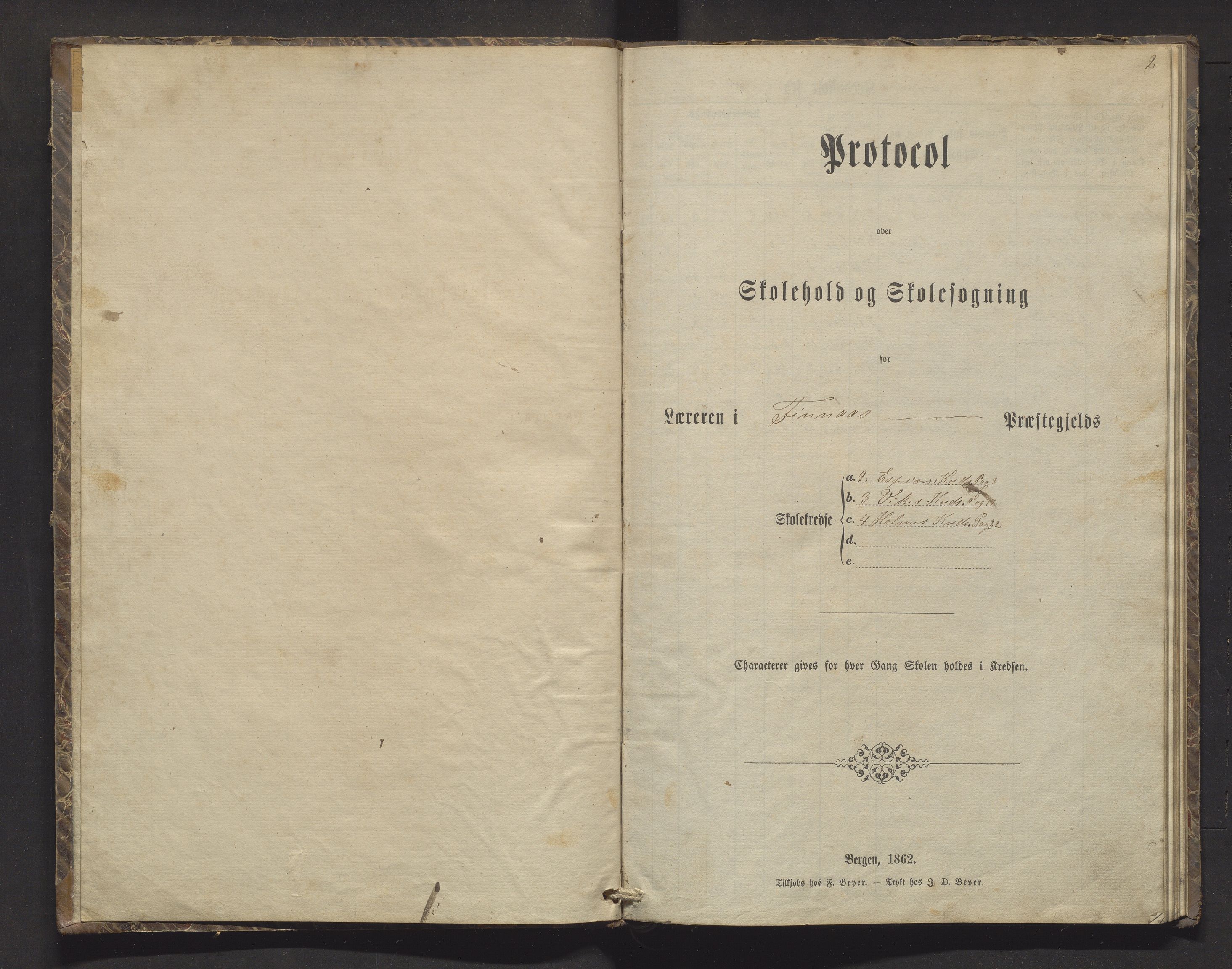 Bømlo kommune. Barneskulane, IKAH/1219-231/F/Fa/L0003: Skuleprotokoll for Espevær, Holme og Vika skular, 1865-1869