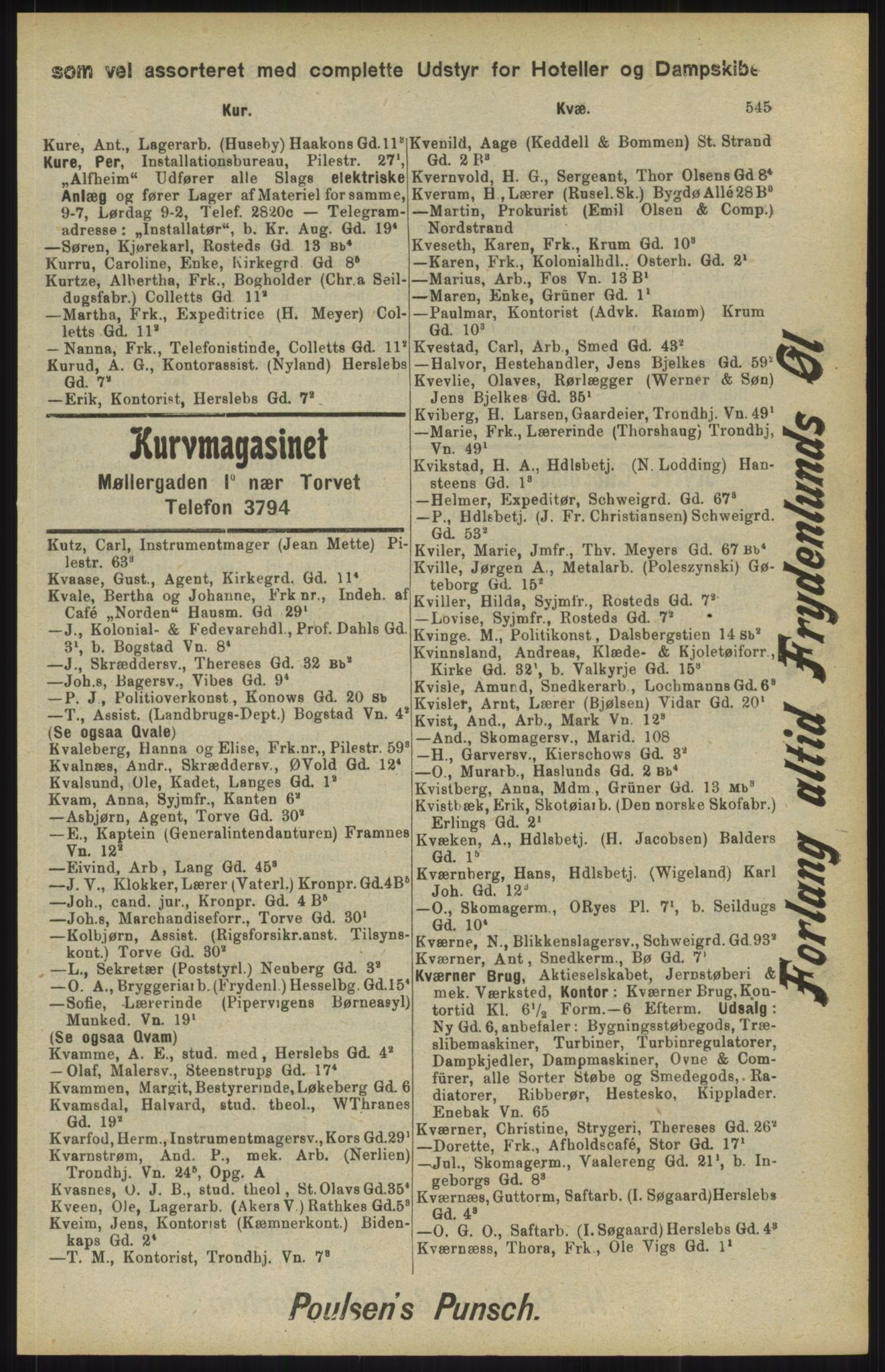 Kristiania/Oslo adressebok, PUBL/-, 1904, p. 547
