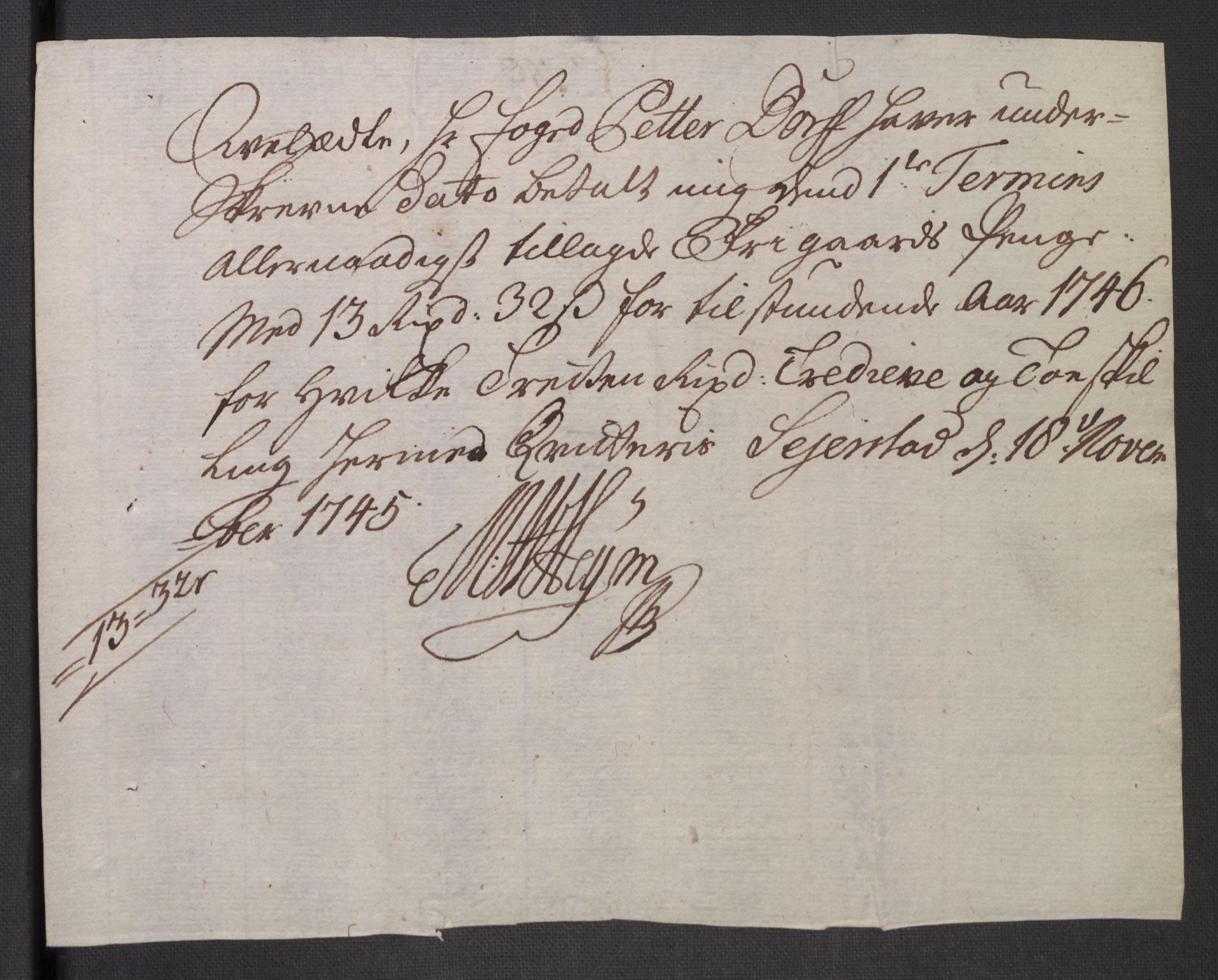 Rentekammeret inntil 1814, Reviderte regnskaper, Fogderegnskap, AV/RA-EA-4092/R18/L1345: Fogderegnskap Hadeland, Toten og Valdres, 1745-1746, p. 469